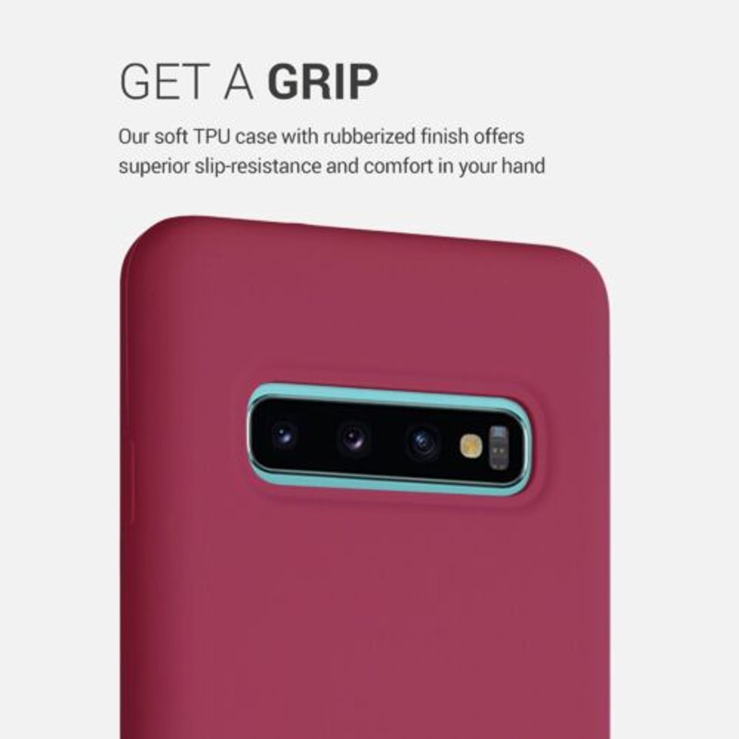 Husa pentru Samsung Galaxy S10, Silicon, Roz, 47732.100 fotografia produsului View 3 L