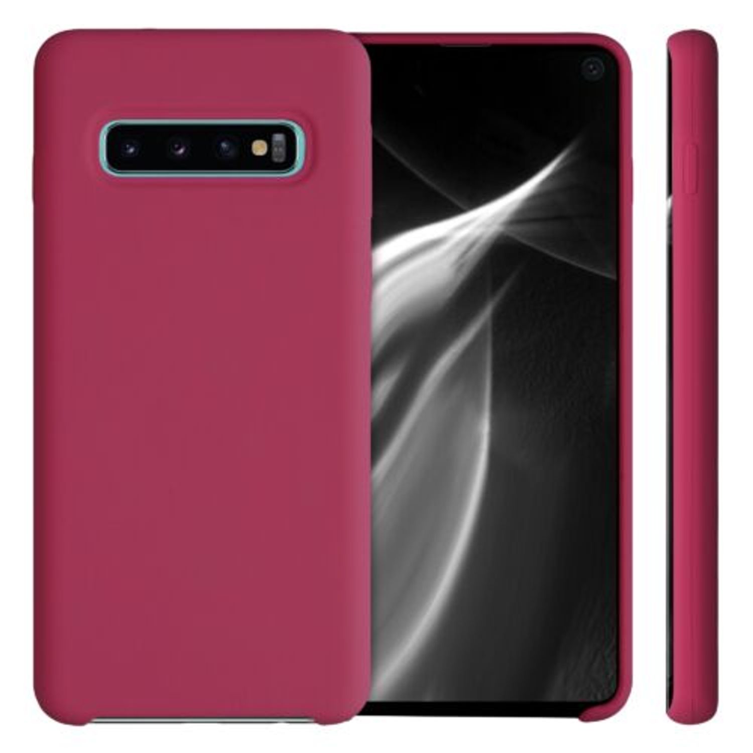 Husa pentru Samsung Galaxy S10, Silicon, Roz, 47732.100 fotografia produsului View 2 L