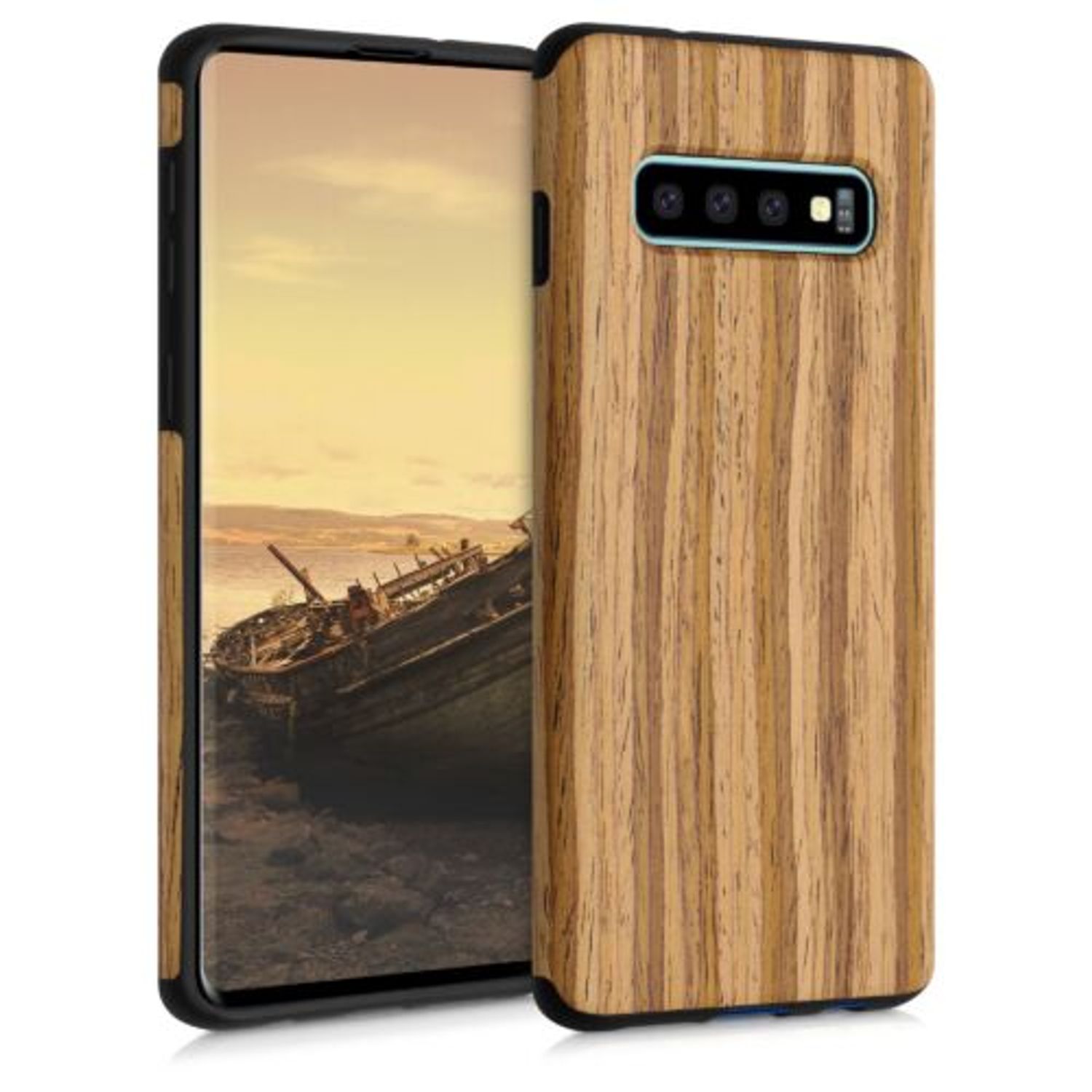 Husa pentru Samsung Galaxy S10, Silicon, Maro, 49244.01 fotografia produsului