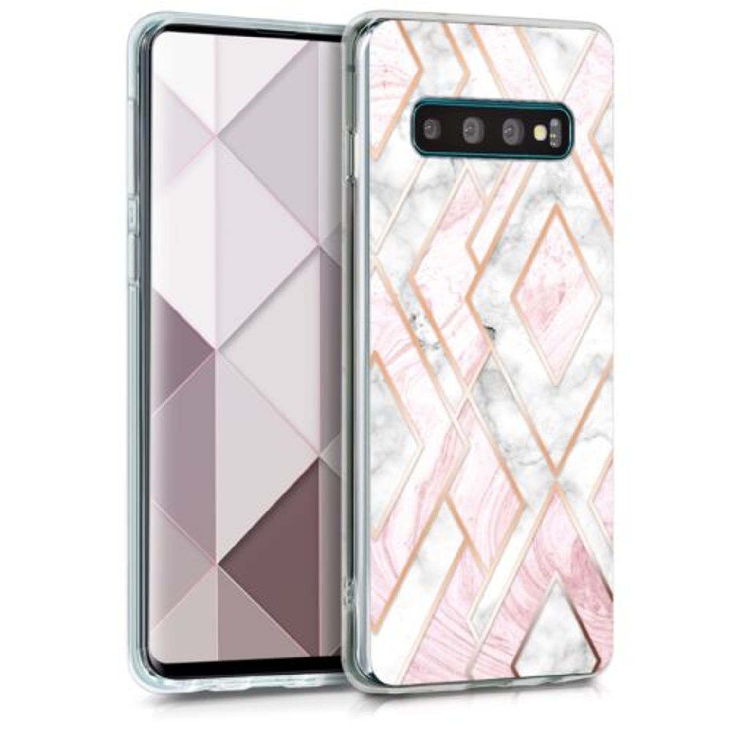 Husa pentru Samsung Galaxy S10, Silicon, Multicolor, 47449.10 fotografia produsului