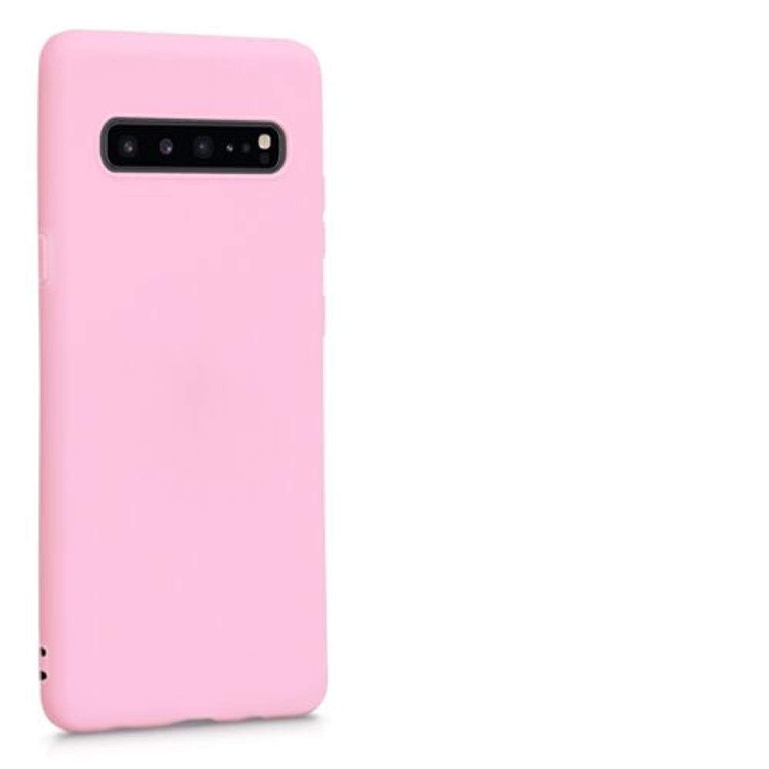 Husa pentru Samsung Galaxy S10 5G, Silicon, Roz, 48900.151 fotografia produsului View 7 L