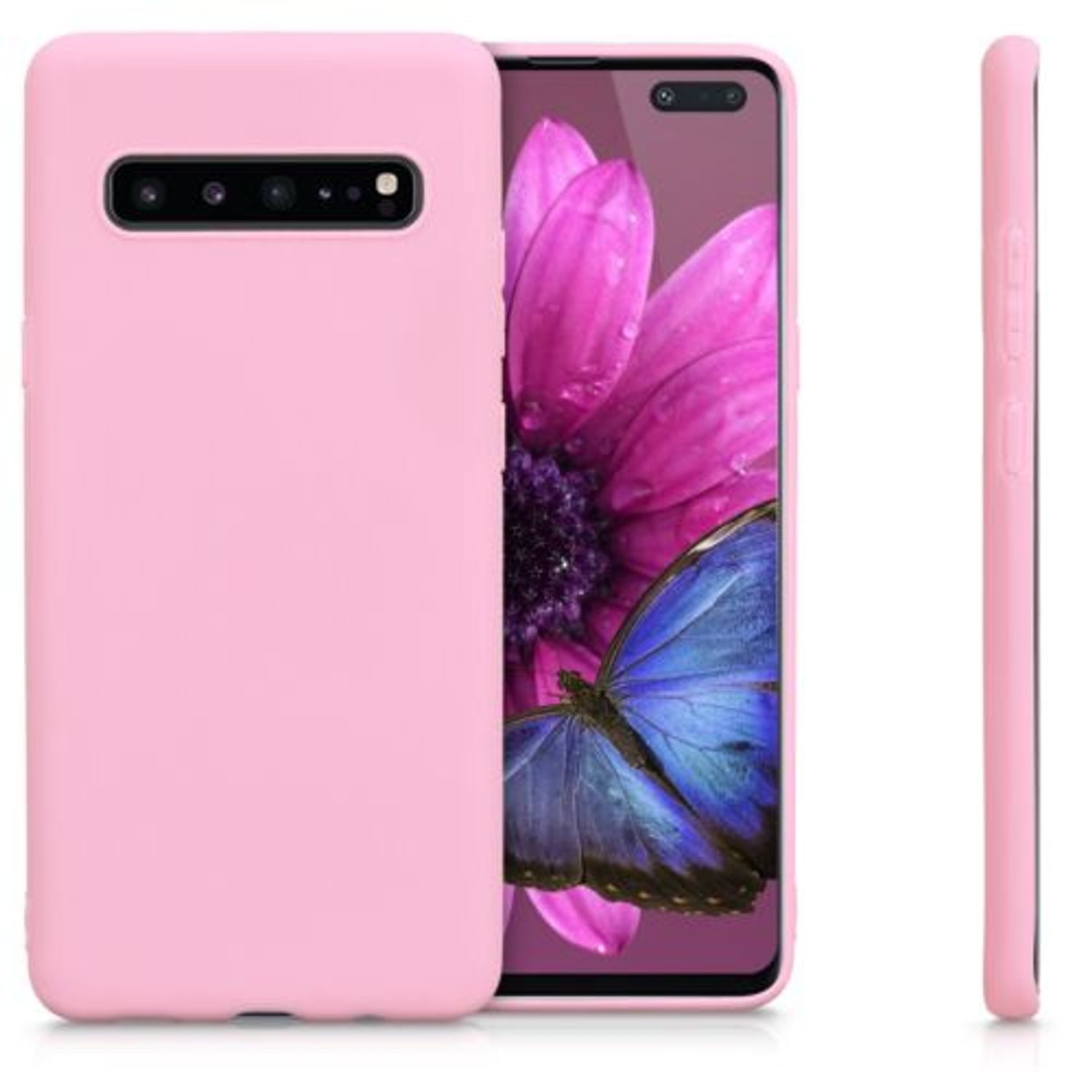 Husa pentru Samsung Galaxy S10 5G, Silicon, Roz, 48900.151 fotografia produsului View 2 L