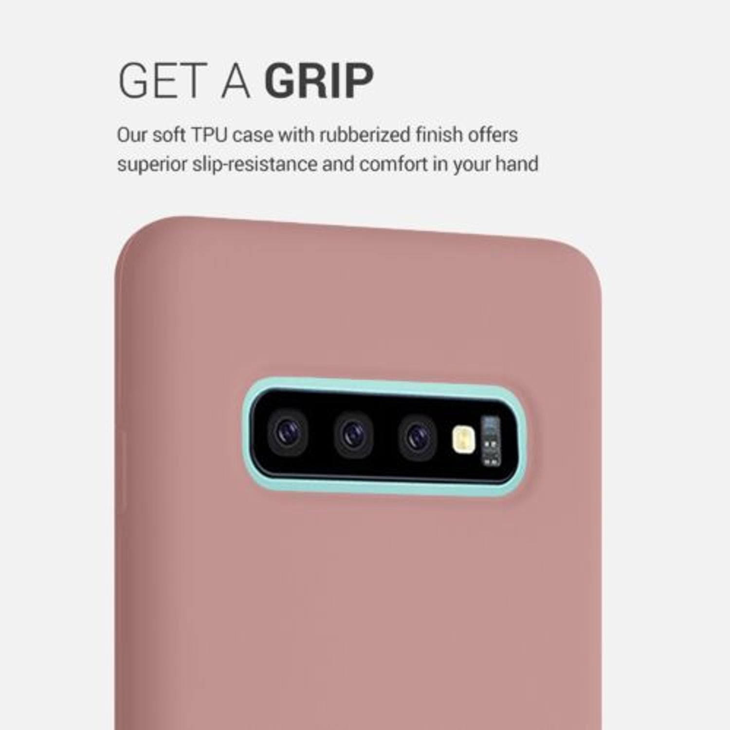 Husa pentru Samsung Galaxy S10 Plus, Silicon, Roz, 49028.193 fotografia produsului View 4 L