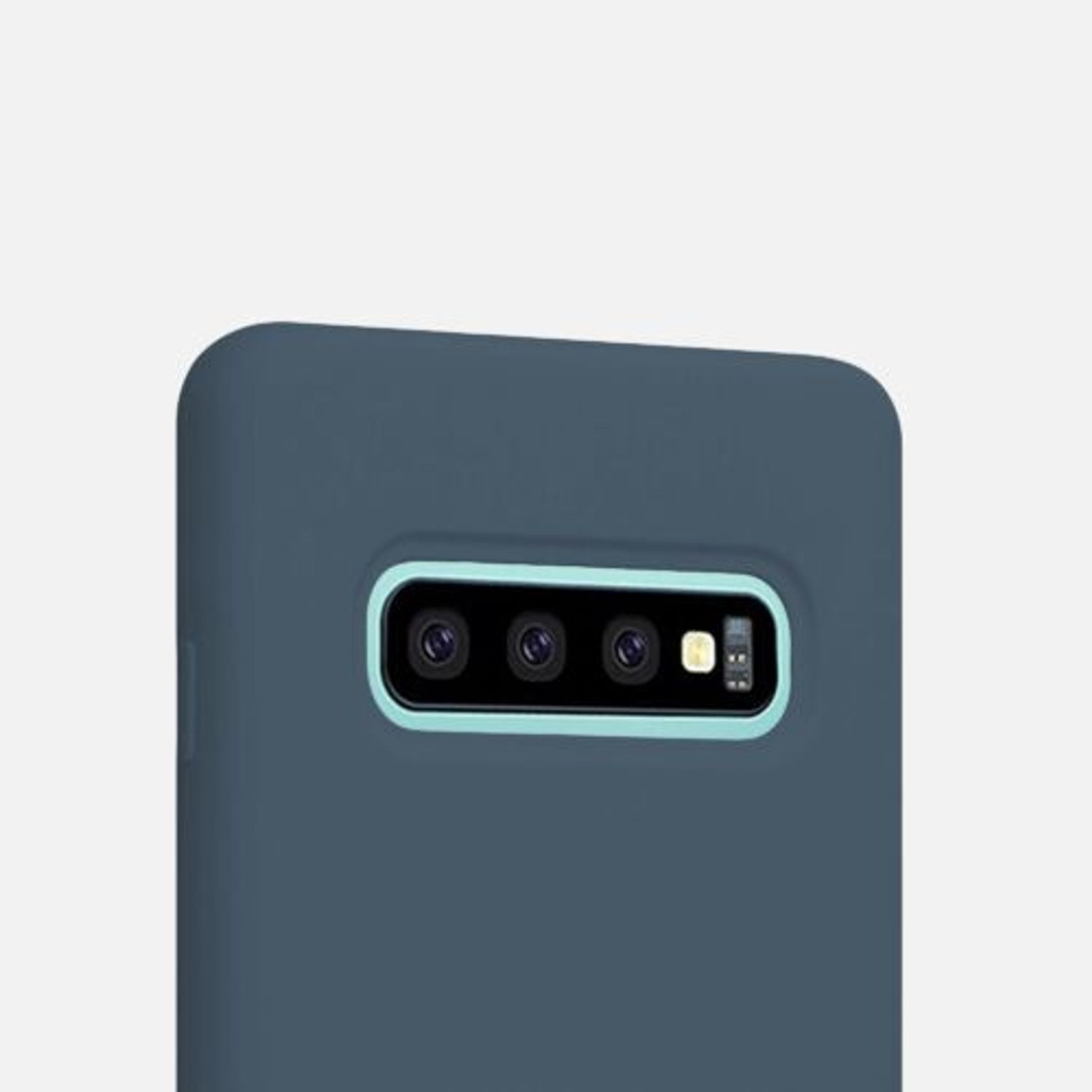 Husa pentru Samsung Galaxy S10 Plus, Silicon, Verde, 49028.202 fotografia produsului View 8 L