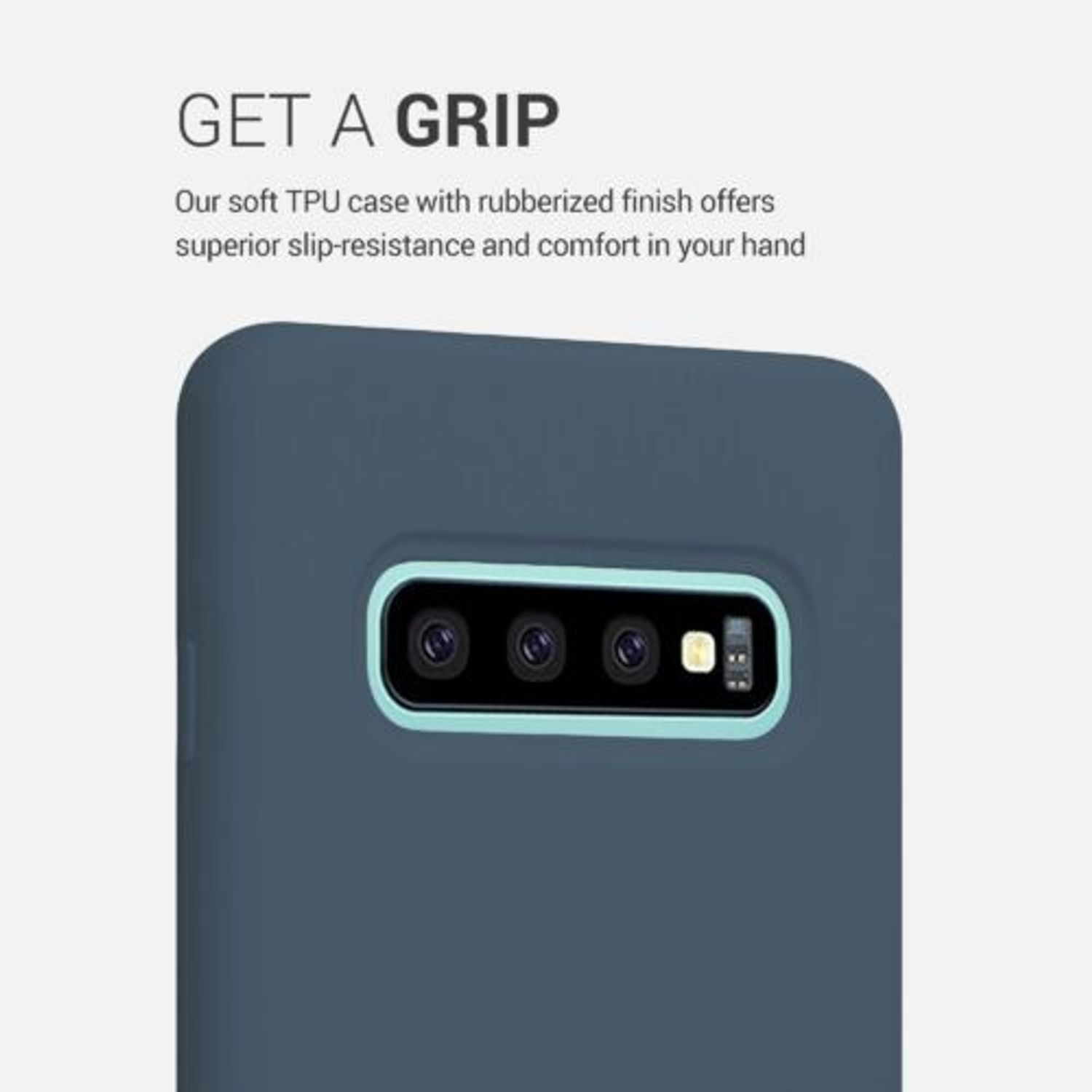 Husa pentru Samsung Galaxy S10 Plus, Silicon, Verde, 49028.202 fotografia produsului View 3 L