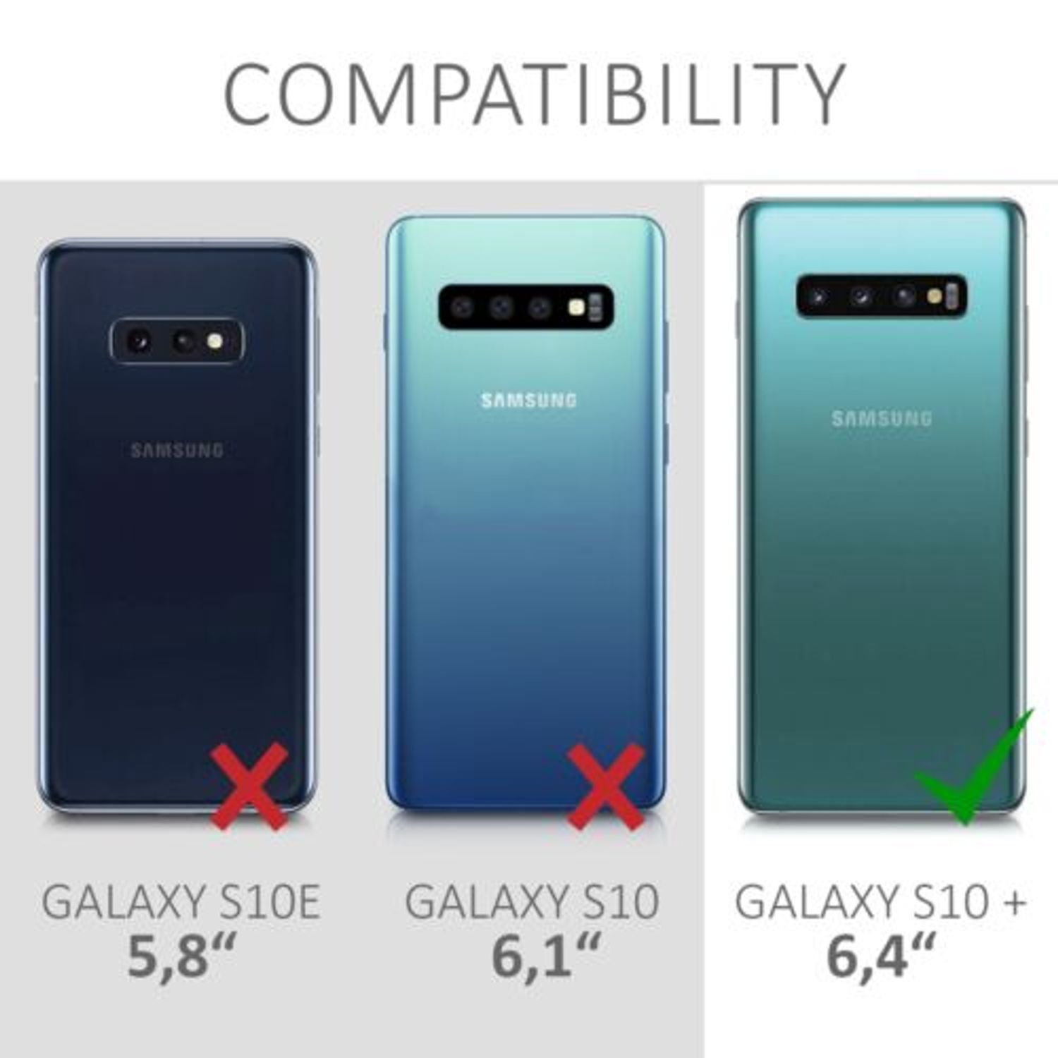 Husa pentru Samsung Galaxy S10 Plus, Silicon, Transparent, 48698.01 fotografia produsului View 6 L