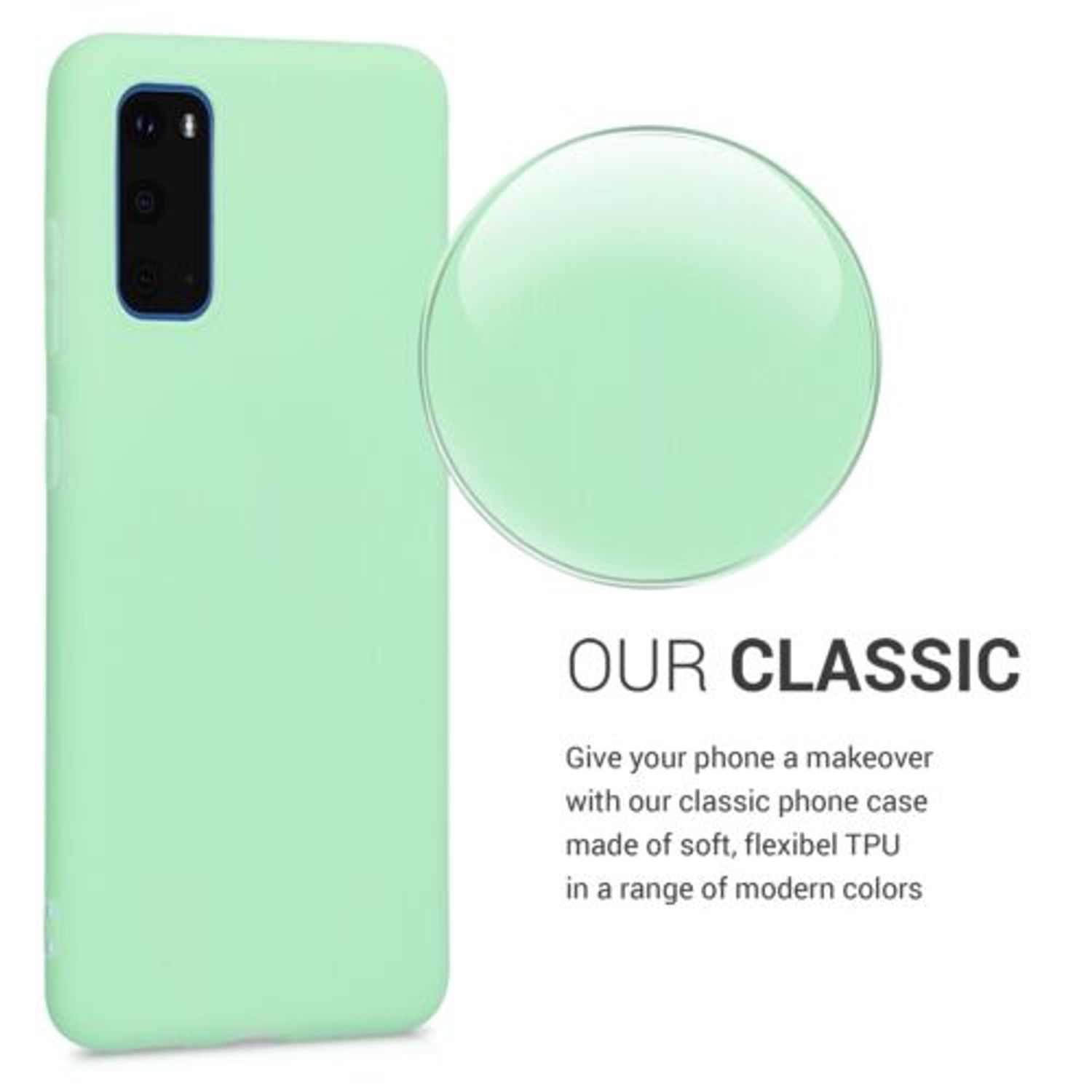 Husa pentru Samsung Galaxy S20, Silicon, Verde, 51235.50 fotografia produsului View 7 L