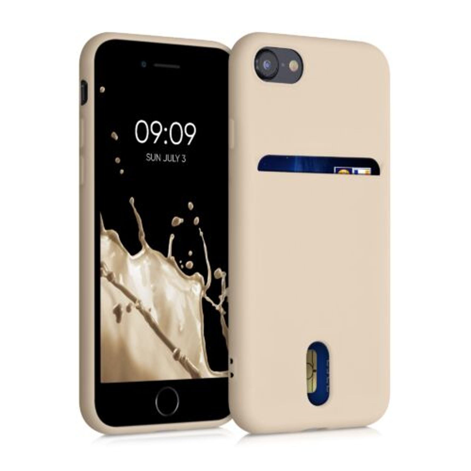 Husa pentru iPhone 8/iPhone 7/iPhone SE 2, Silicon, Crem, 49100.154 fotografia produsului