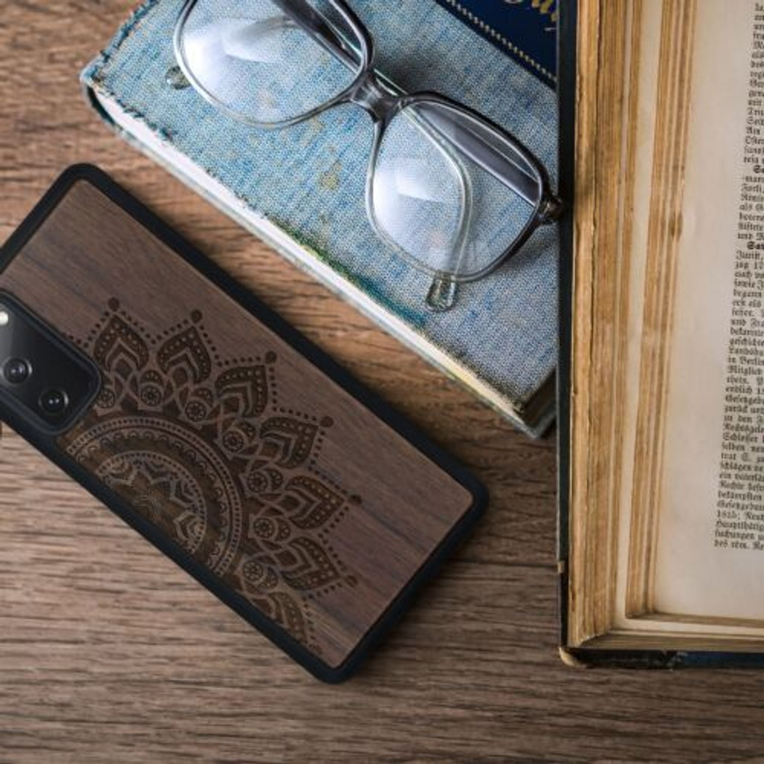 Husa pentru Samsung Galaxy S20 FE, Lemn, Maro, 54370.01 fotografia produsului View 4 L