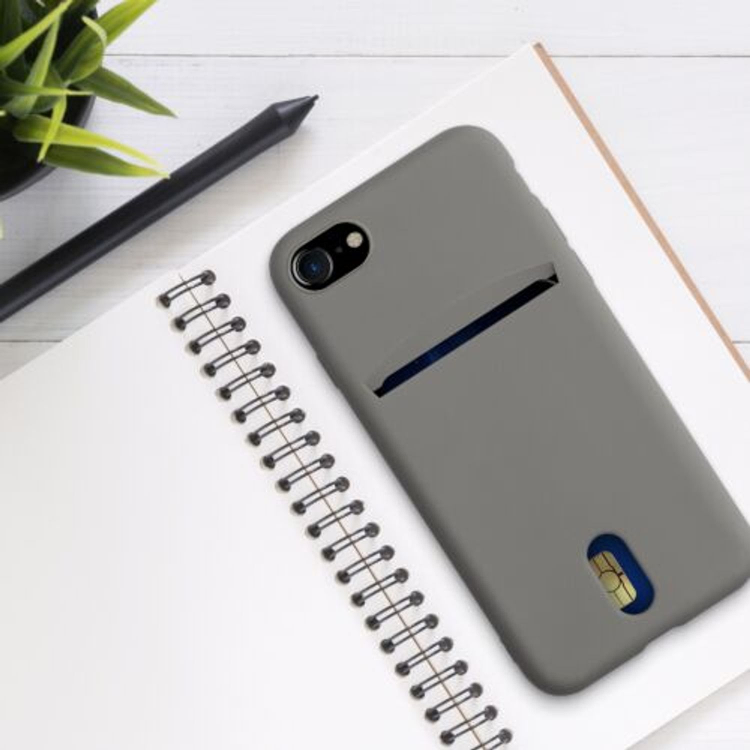 Husa pentru iPhone 8/iPhone 7/iPhone SE 2, Silicon, Gri, 49100.155 fotografia produsului View 10 L