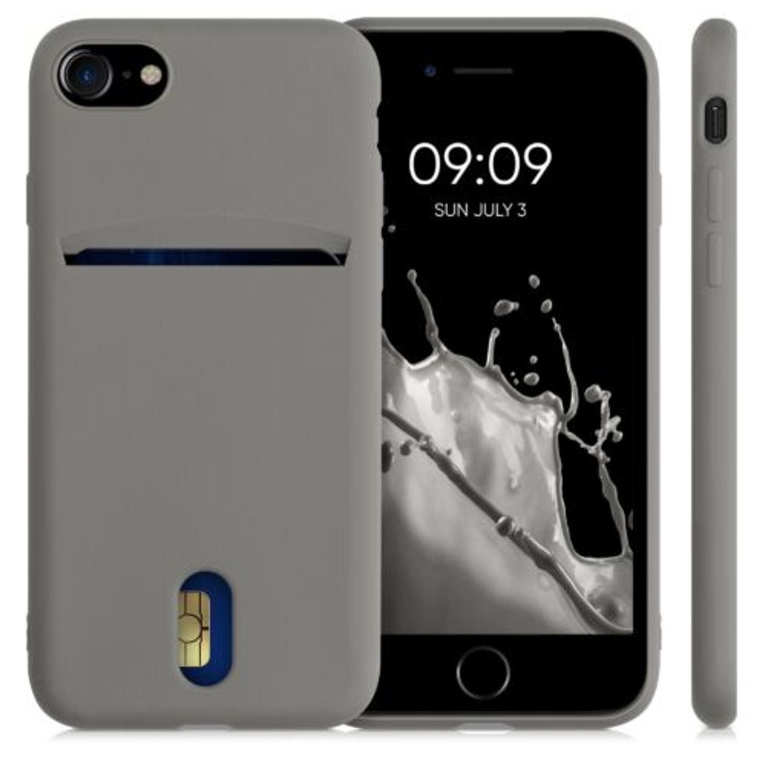 Husa pentru iPhone 8/iPhone 7/iPhone SE 2, Silicon, Gri, 49100.155 fotografia produsului View 11 L