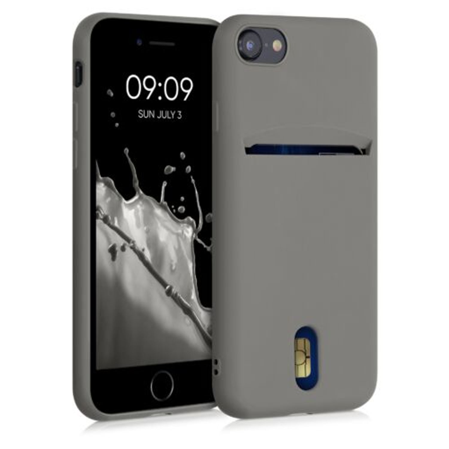 Husa pentru iPhone 8/iPhone 7/iPhone SE 2, Silicon, Gri, 49100.155 fotografia produsului View 18 L