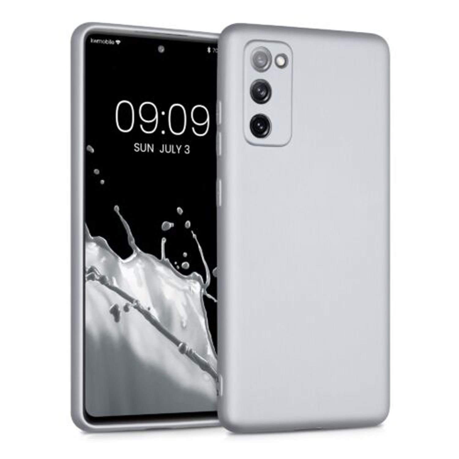 Husa pentru Samsung Galaxy S20 FE, Silicon, Silver, 53930.67 fotografia produsului