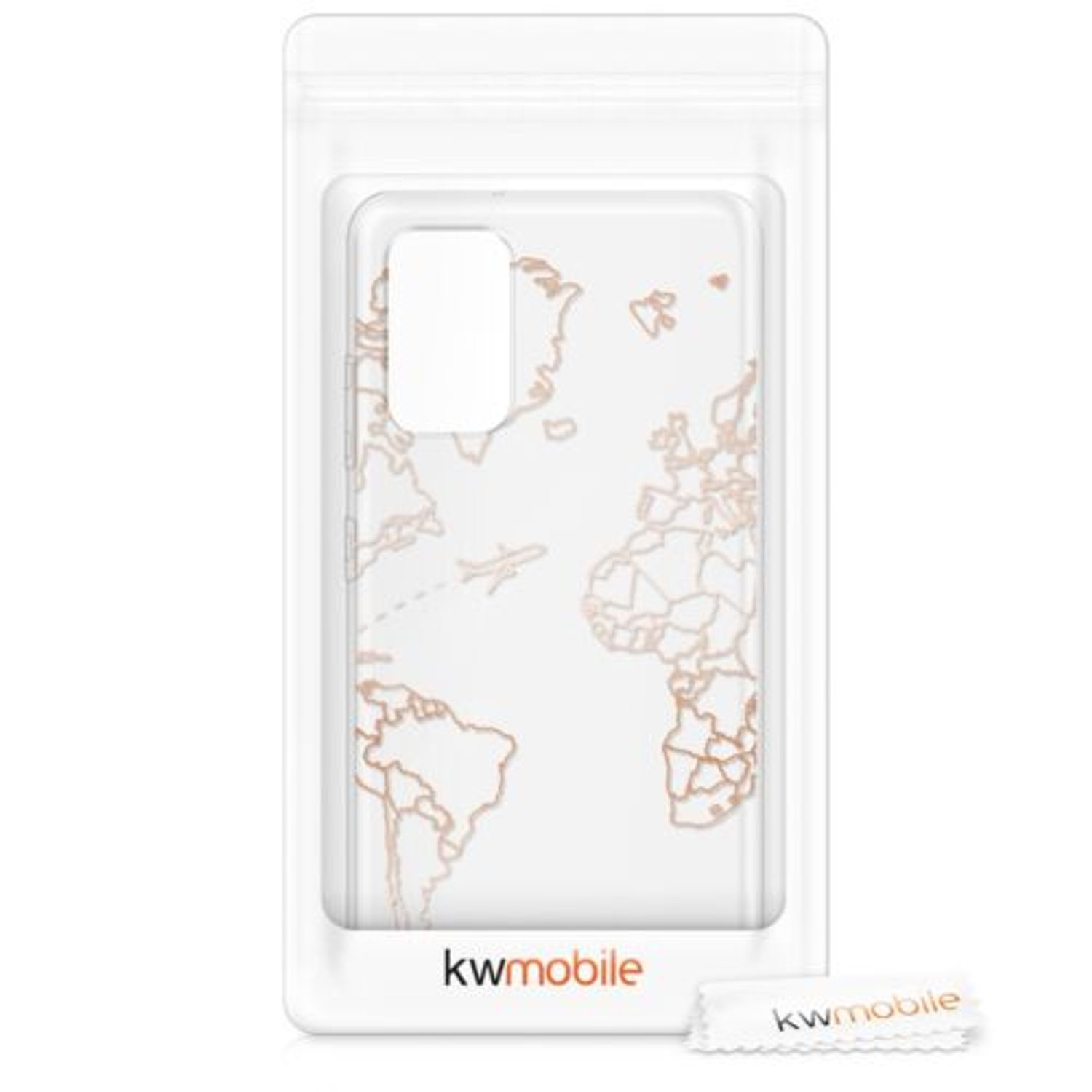 Husa pentru Samsung Galaxy S20 Plus, Silicon, Rose Gold, 51219.05 fotografia produsului View 7 L