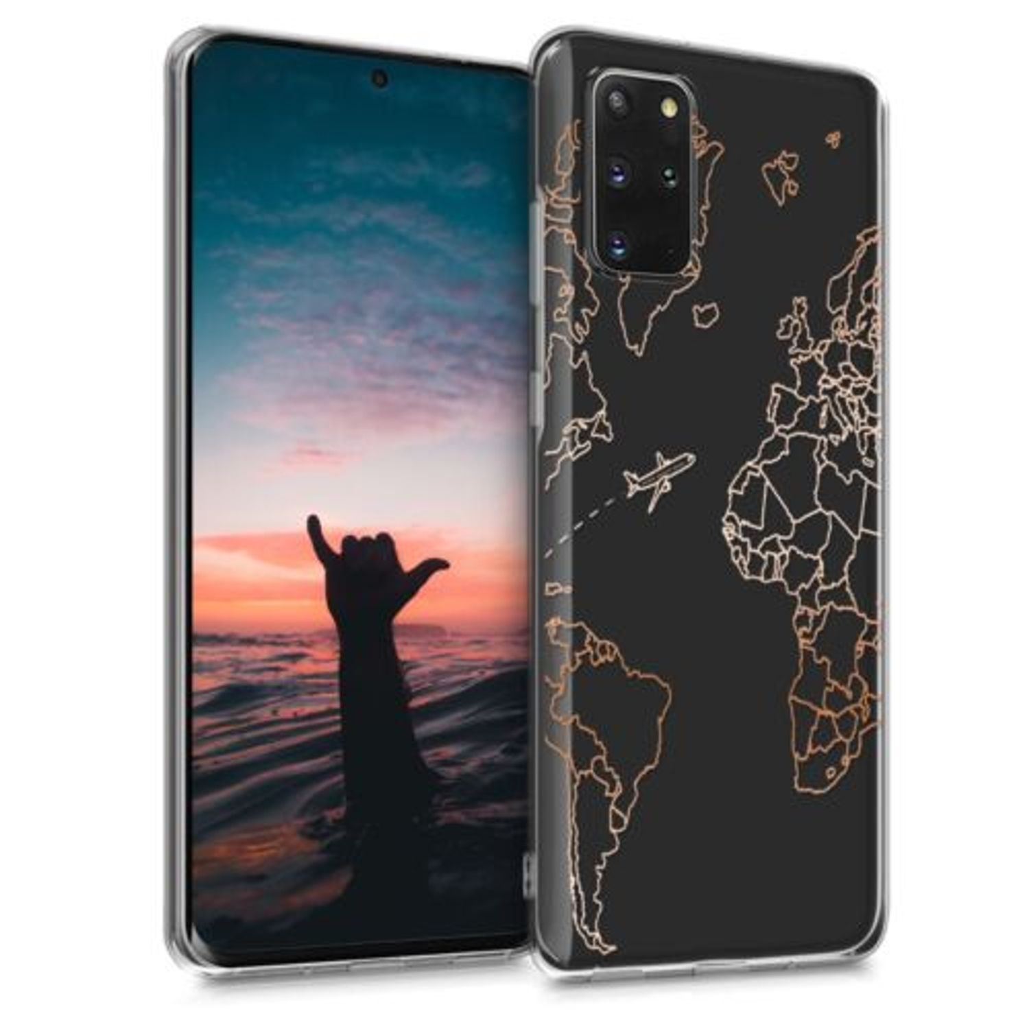 Husa pentru Samsung Galaxy S20 Plus, Silicon, Rose Gold, 51219.05 fotografia produsului