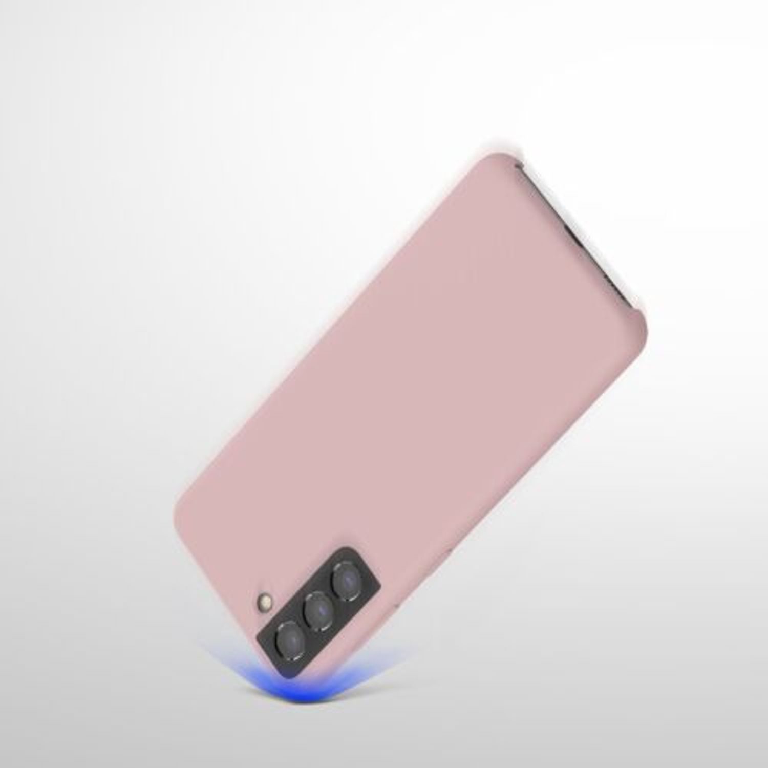 Husa pentru Samsung Galaxy S21, Silicon, Roz, 54056.52 fotografia produsului View 9 L