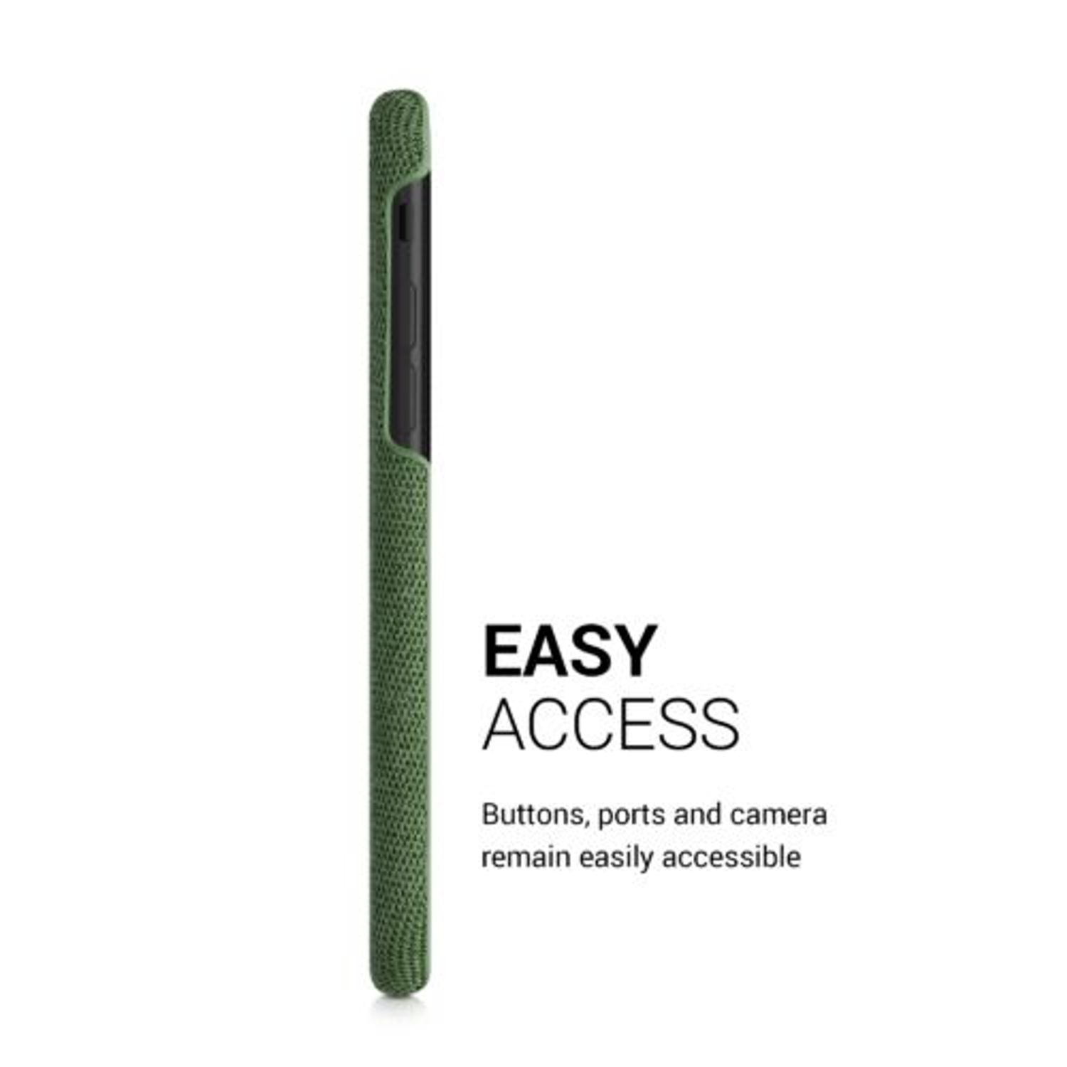 Husa pentru iPhone 8/iPhone 7/iPhone SE 2, Textil, Verde, 55754.07 fotografia produsului View 3 L