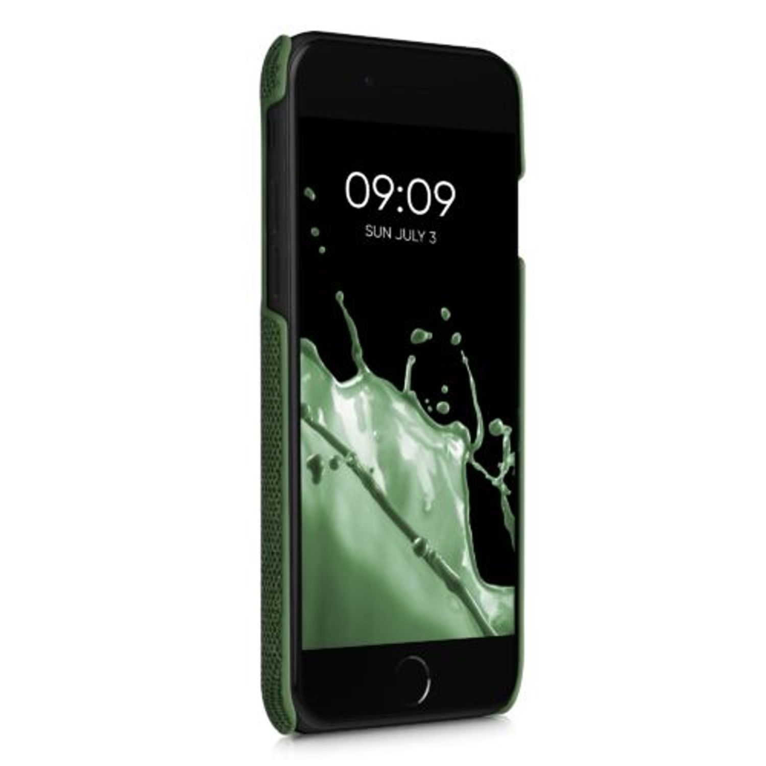 Husa pentru iPhone 8/iPhone 7/iPhone SE 2, Textil, Verde, 55754.07 fotografia produsului View 5 L