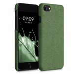 Husa pentru iPhone 8/iPhone 7/iPhone SE 2, Textil, Verde, 55754.07 fotografia produsului