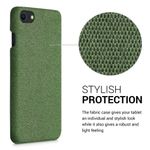 Husa pentru iPhone 8/iPhone 7/iPhone SE 2, Textil, Verde, 55754.07 fotografia produsului View 6 S