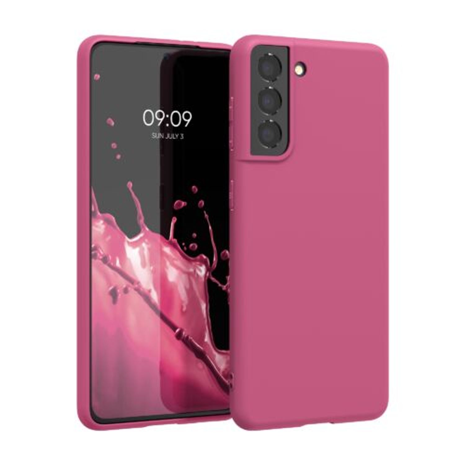 Husa pentru Samsung Galaxy S21, Silicon, Roz, 54055.100 fotografia produsului