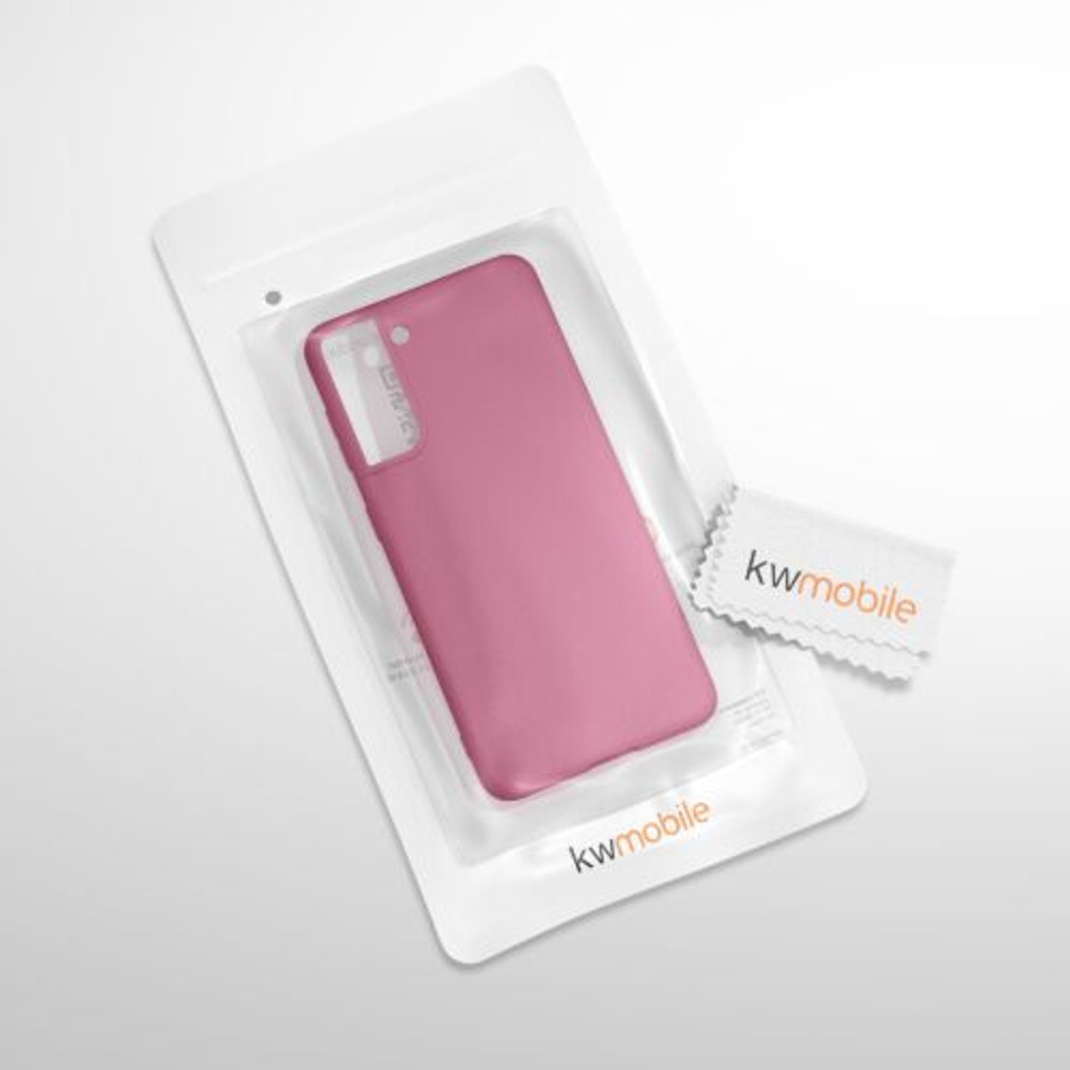 Husa pentru Samsung Galaxy S21, Silicon, Roz, 54055.100 fotografia produsului View 9 L