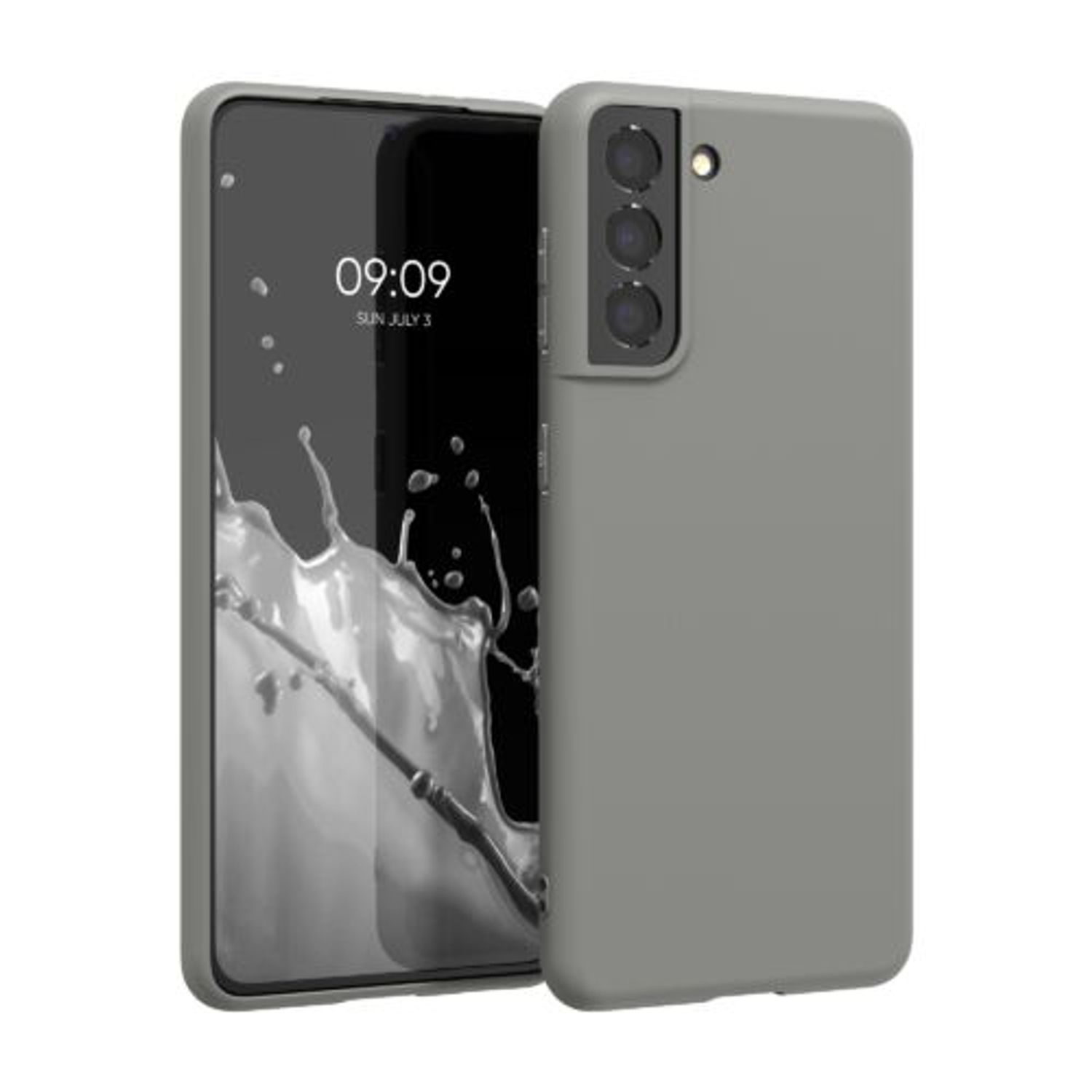Husa pentru Samsung Galaxy S21, Silicon, Gri, 54055.155 fotografia produsului
