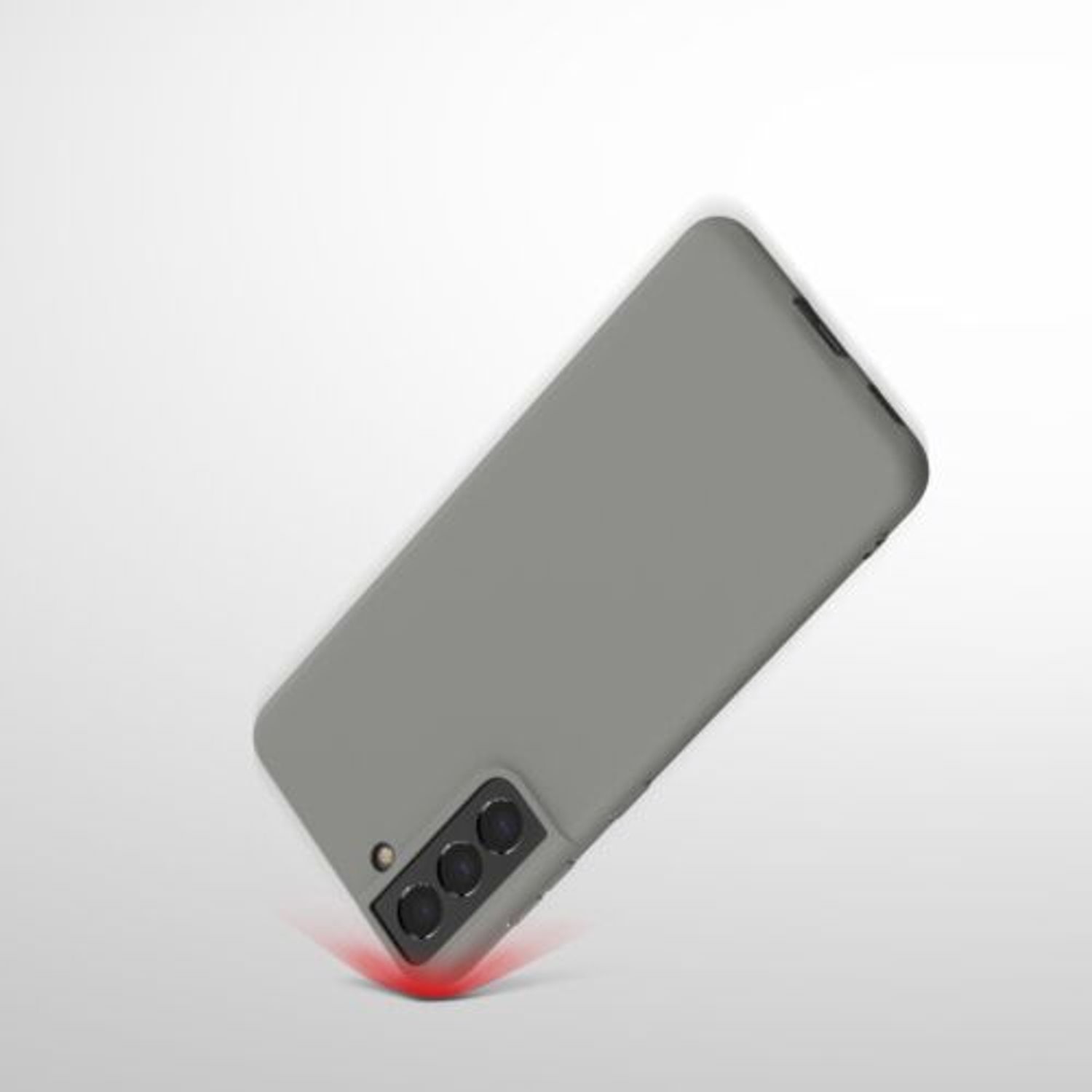 Husa pentru Samsung Galaxy S21, Silicon, Gri, 54055.155 fotografia produsului View 8 L
