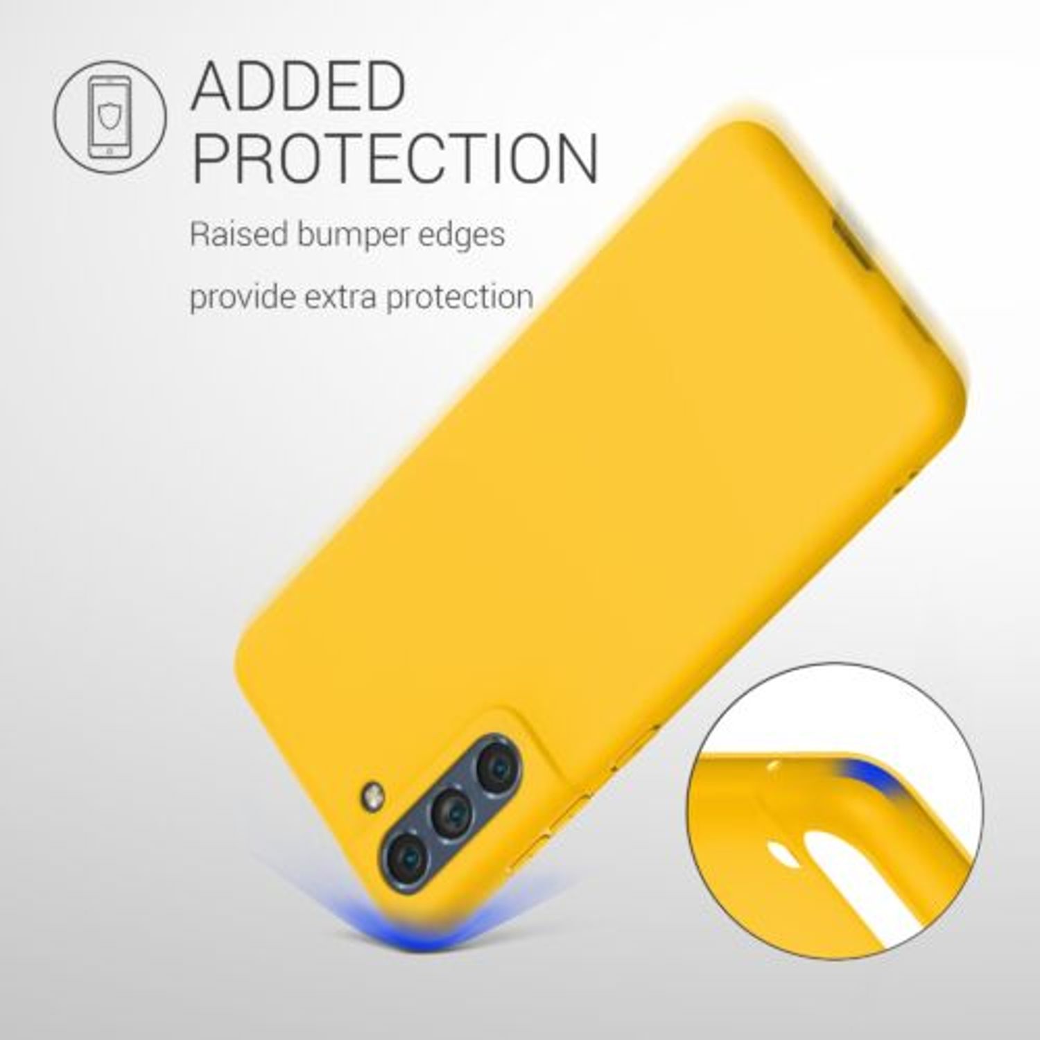 Husa pentru Samsung Galaxy S21 FE, Silicon, Galben, 55484.143 fotografia produsului View 7 L