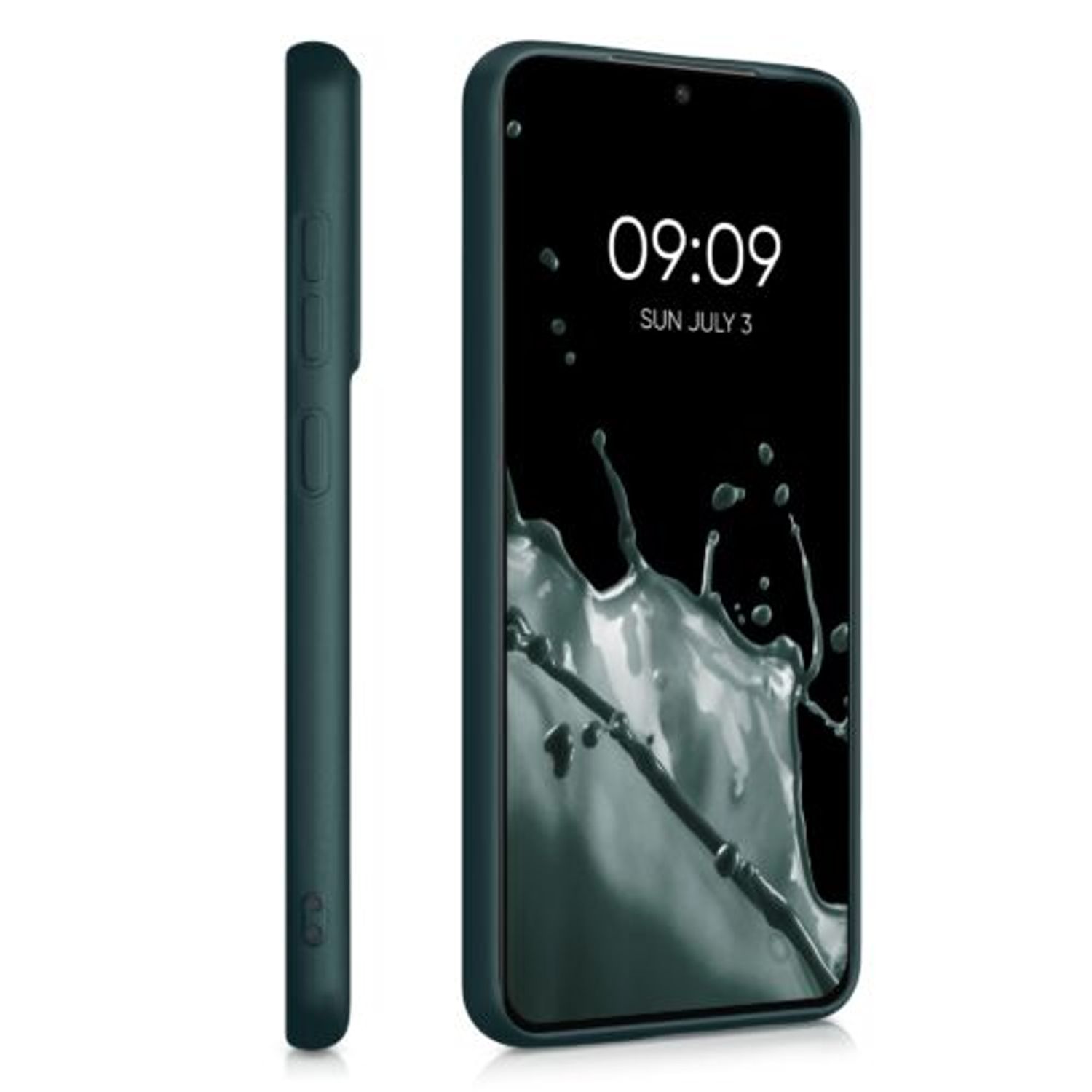Husa pentru Samsung Galaxy S21 FE, Silicon, Verde, 55485.14 fotografia produsului View 3 L