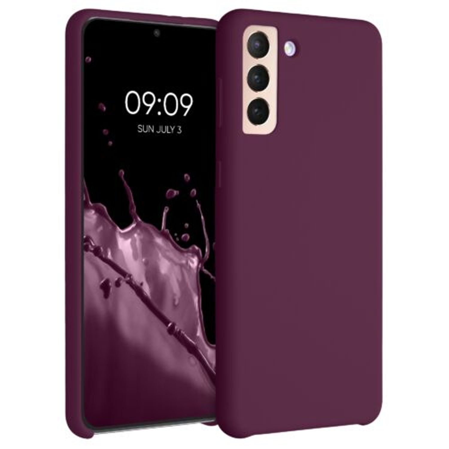 Husa pentru Samsung Galaxy S21 Plus, Silicon, Violet, 54066.187 fotografia produsului