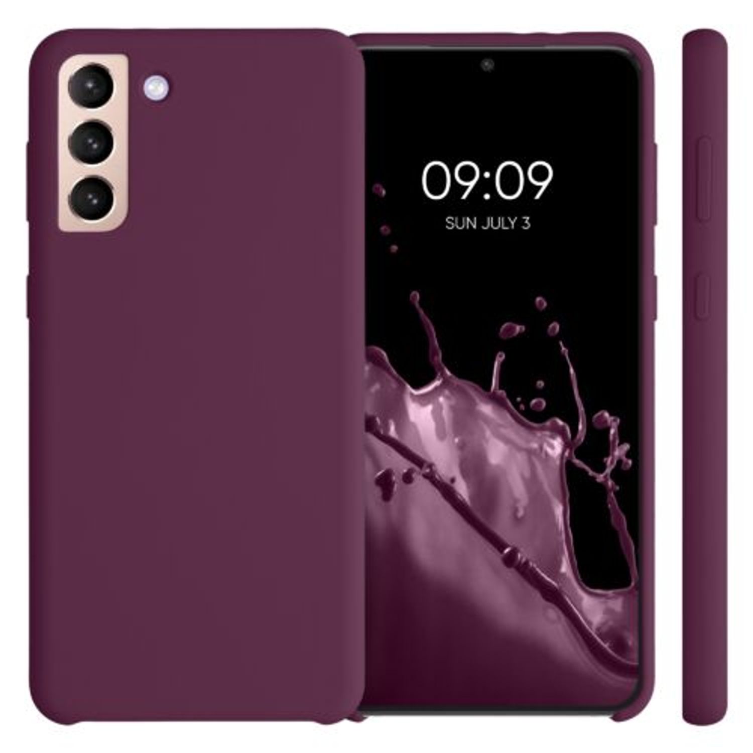 Husa pentru Samsung Galaxy S21 Plus, Silicon, Violet, 54066.187 fotografia produsului View 2 L