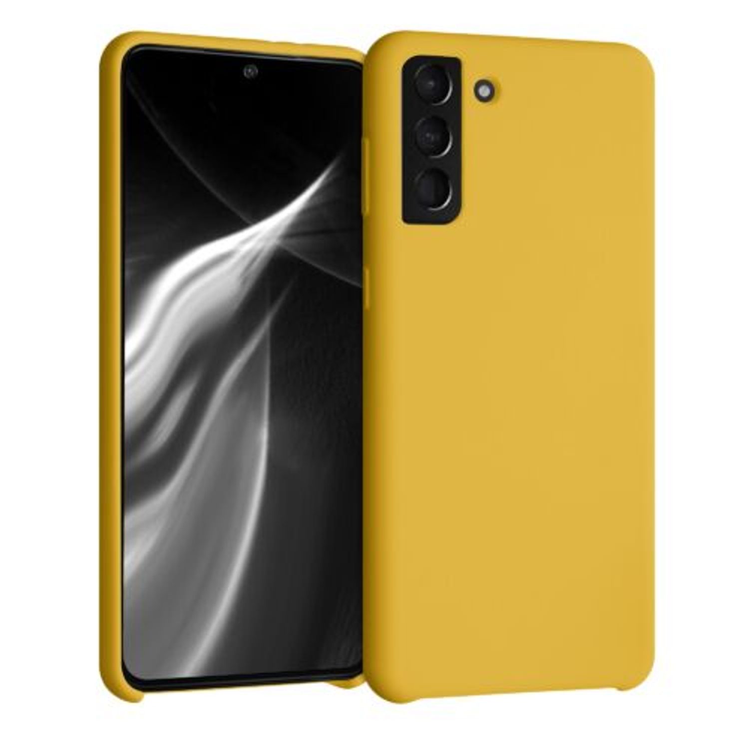 Husa pentru Samsung Galaxy S21 Plus, Silicon, Galben, 54066.143 fotografia produsului