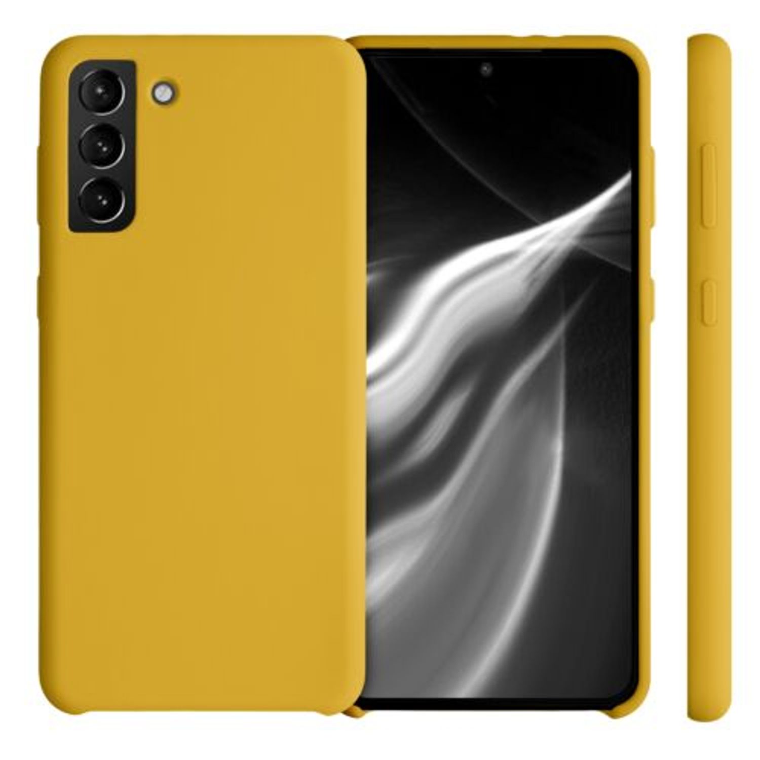 Husa pentru Samsung Galaxy S21 Plus, Silicon, Galben, 54066.143 fotografia produsului View 2 L