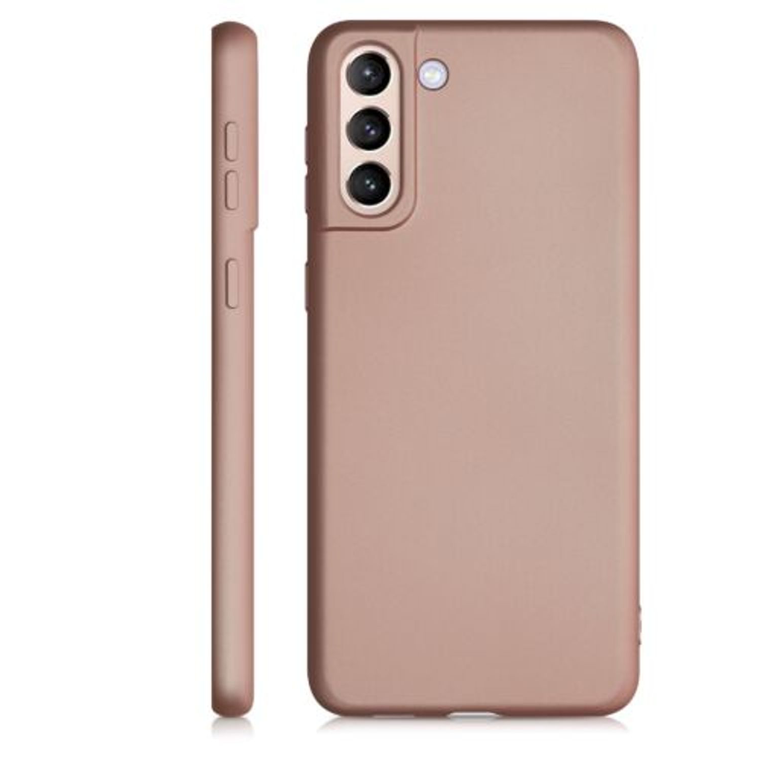 Husa pentru Samsung Galaxy S21 Plus, Silicon, Rose Gold, 54067.31 fotografia produsului View 5 L