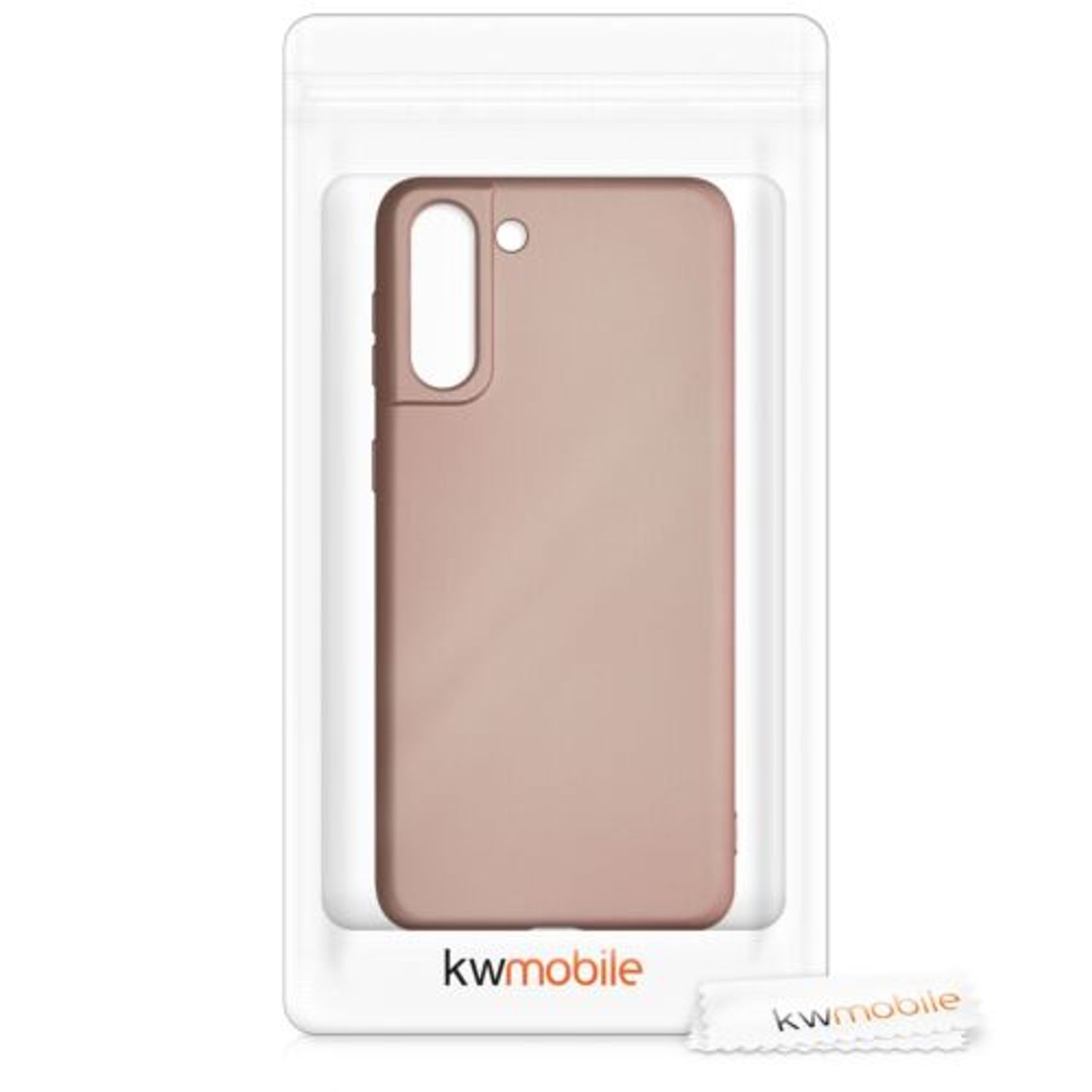 Husa pentru Samsung Galaxy S21 Plus, Silicon, Rose Gold, 54067.31 fotografia produsului View 7 L