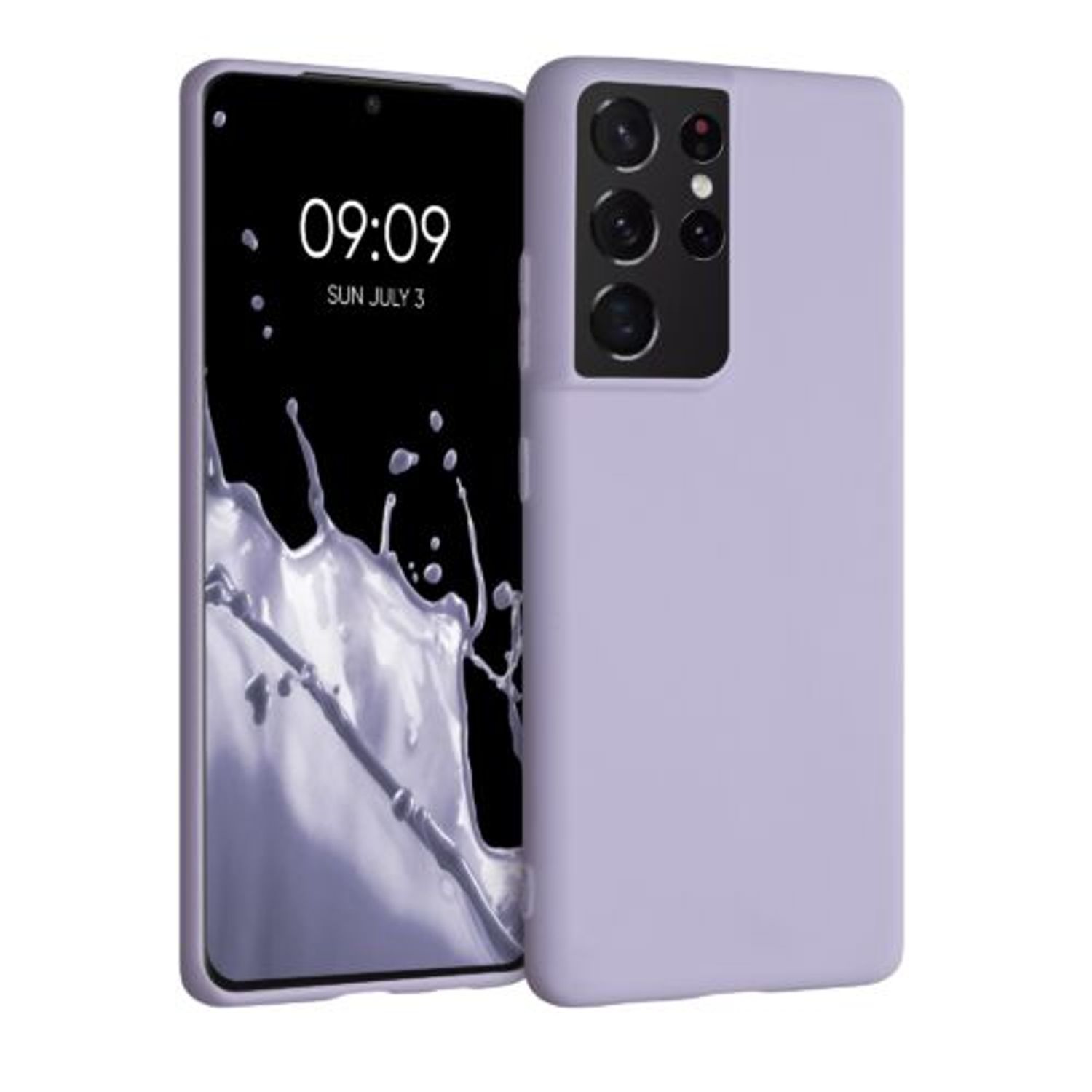Husa pentru Samsung Galaxy S21 Ultra, Silicon, Mov, 54075.108 fotografia produsului