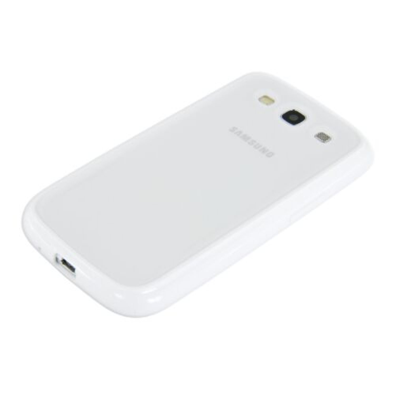 Husa pentru Samsung Galaxy S3, Silicon, Alb, 11178.02 fotografia produsului View 2 L