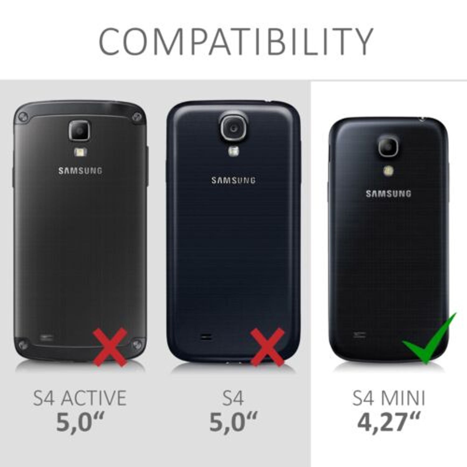 Husa pentru Samsung Galaxy S4 Mini, Piele ecologica, Negru, 14312.01 fotografia produsului View 6 L