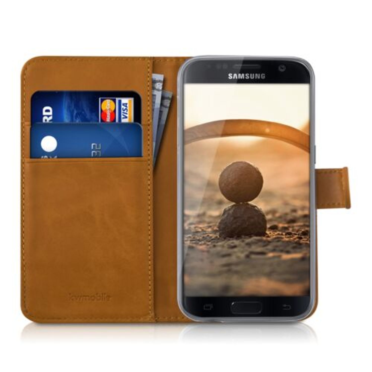 Husa pentru Samsung Galaxy S7, Textil, Gri, 39015.19 fotografia produsului View 7 L