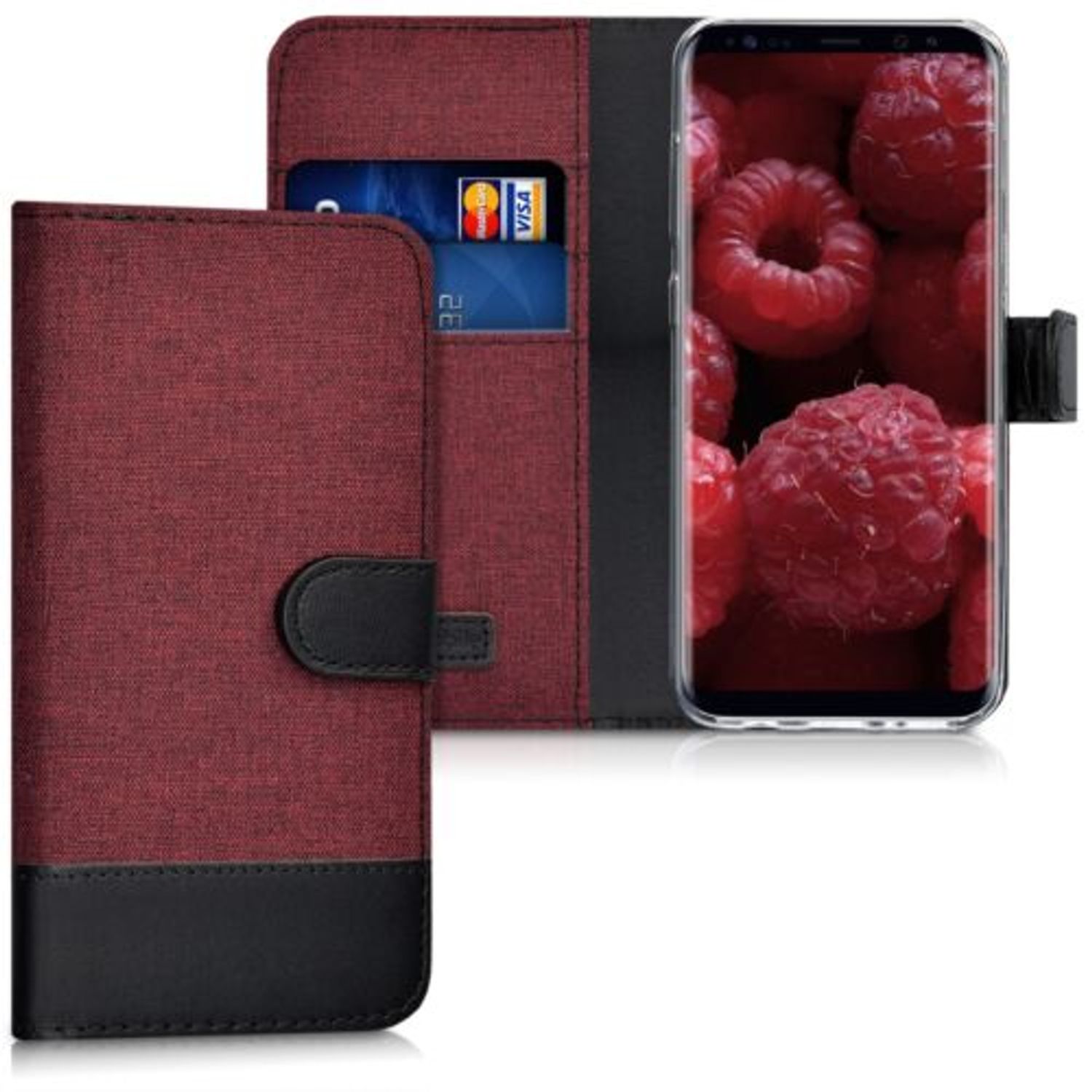 Husa pentru Samsung Galaxy S8, Textil, Rosu, 40984.20 fotografia produsului