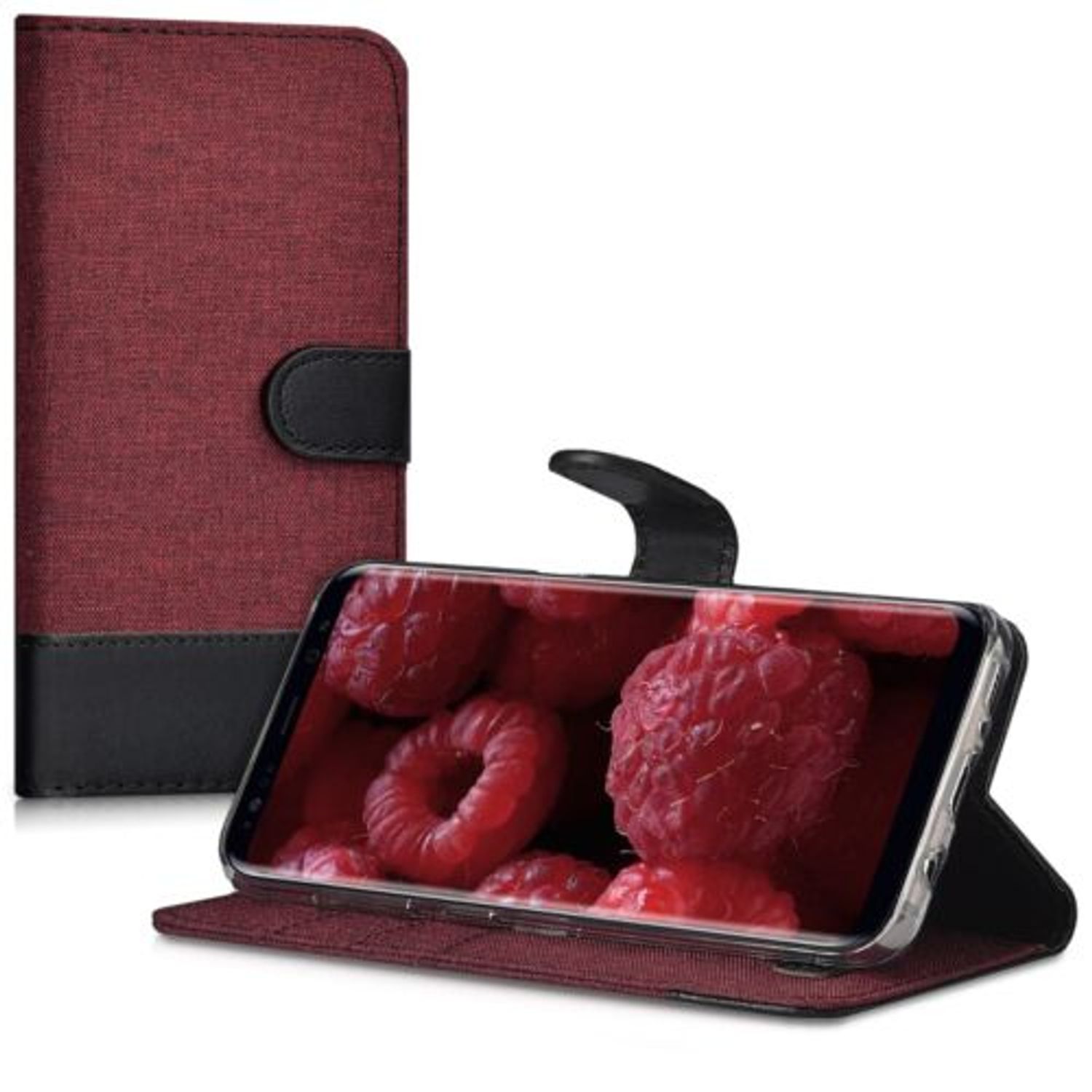 Husa pentru Samsung Galaxy S8, Textil, Rosu, 40984.20 fotografia produsului View 2 L