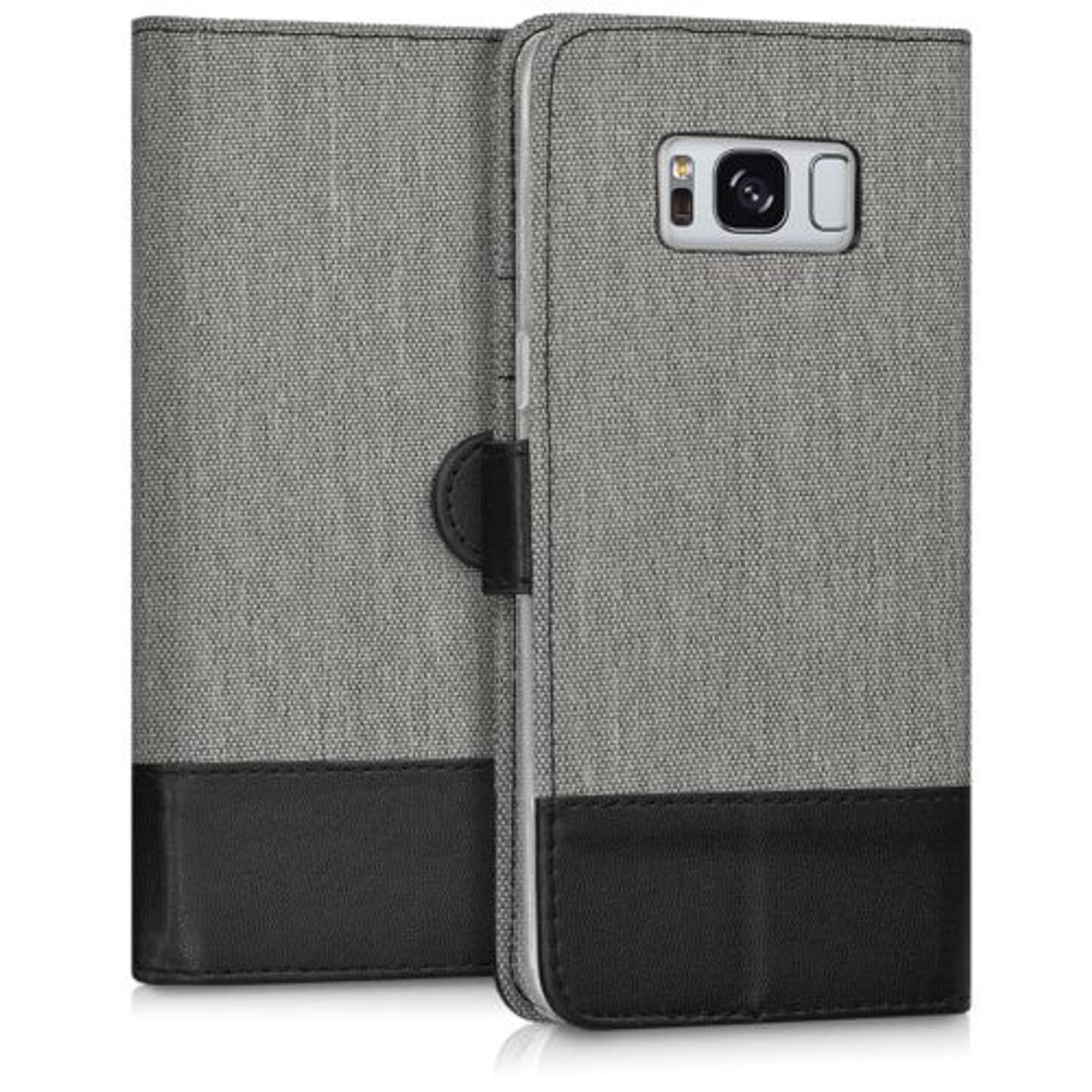 Husa pentru Samsung Galaxy S8, Textil, Gri, 40984.22 fotografia produsului View 3 L