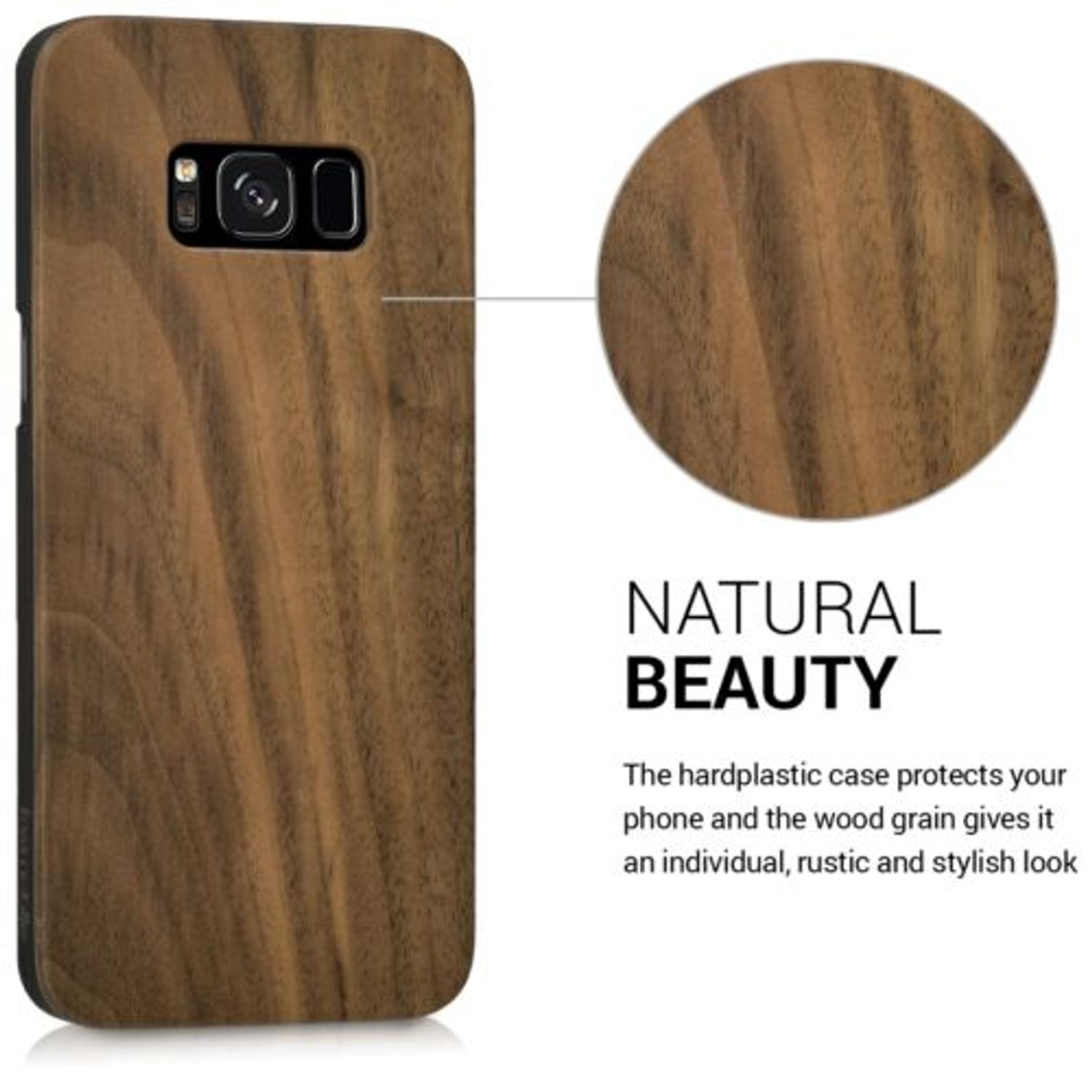 Husa pentru Samsung Galaxy S8, Lemn, Maro, 40978.18 fotografia produsului View 4 L