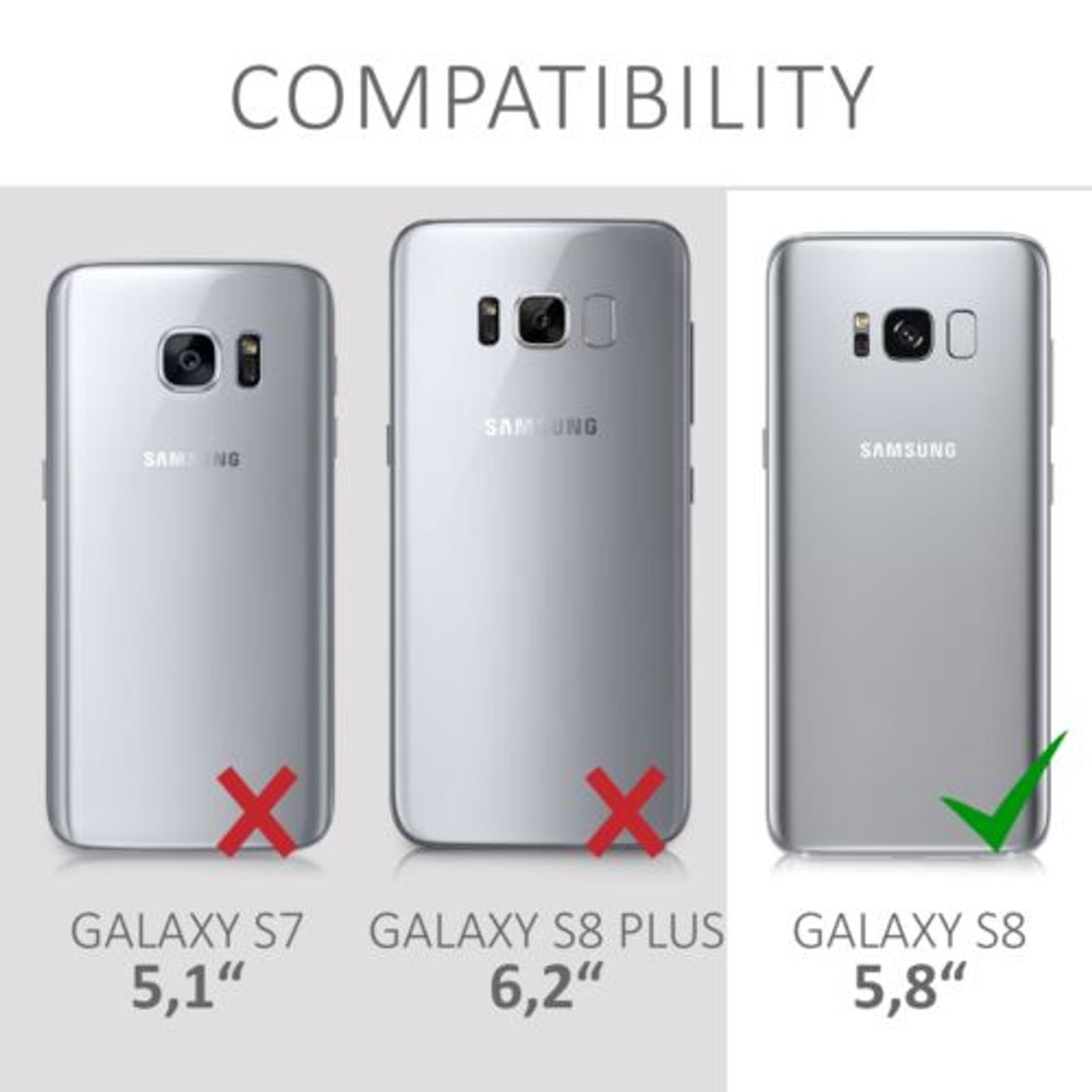 Husa pentru Samsung Galaxy S8, Silicon, Transparent, 49236.01 fotografia produsului View 15 L