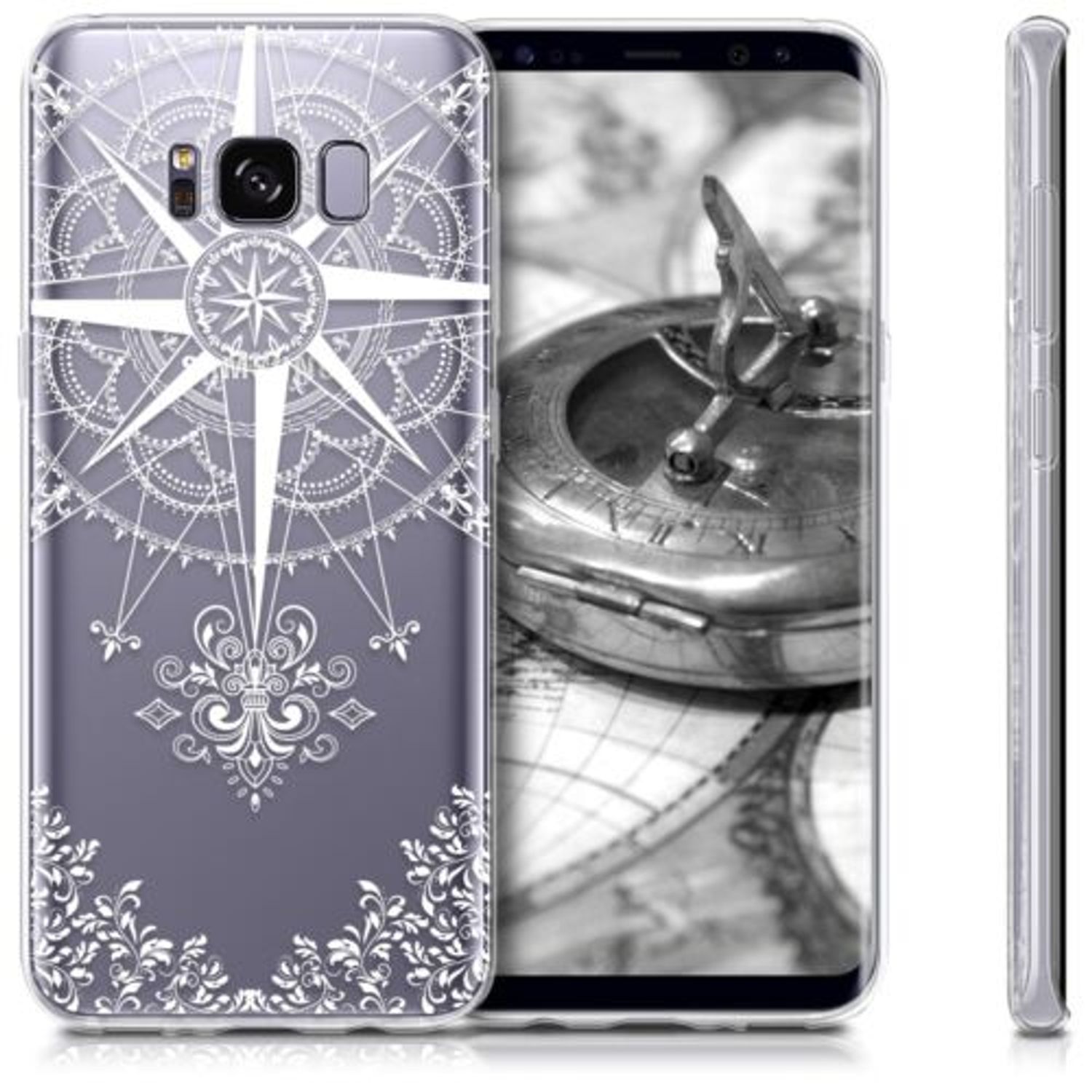 Husa pentru Samsung Galaxy S8, Silicon, Alb, 40977.09 fotografia produsului View 2 L