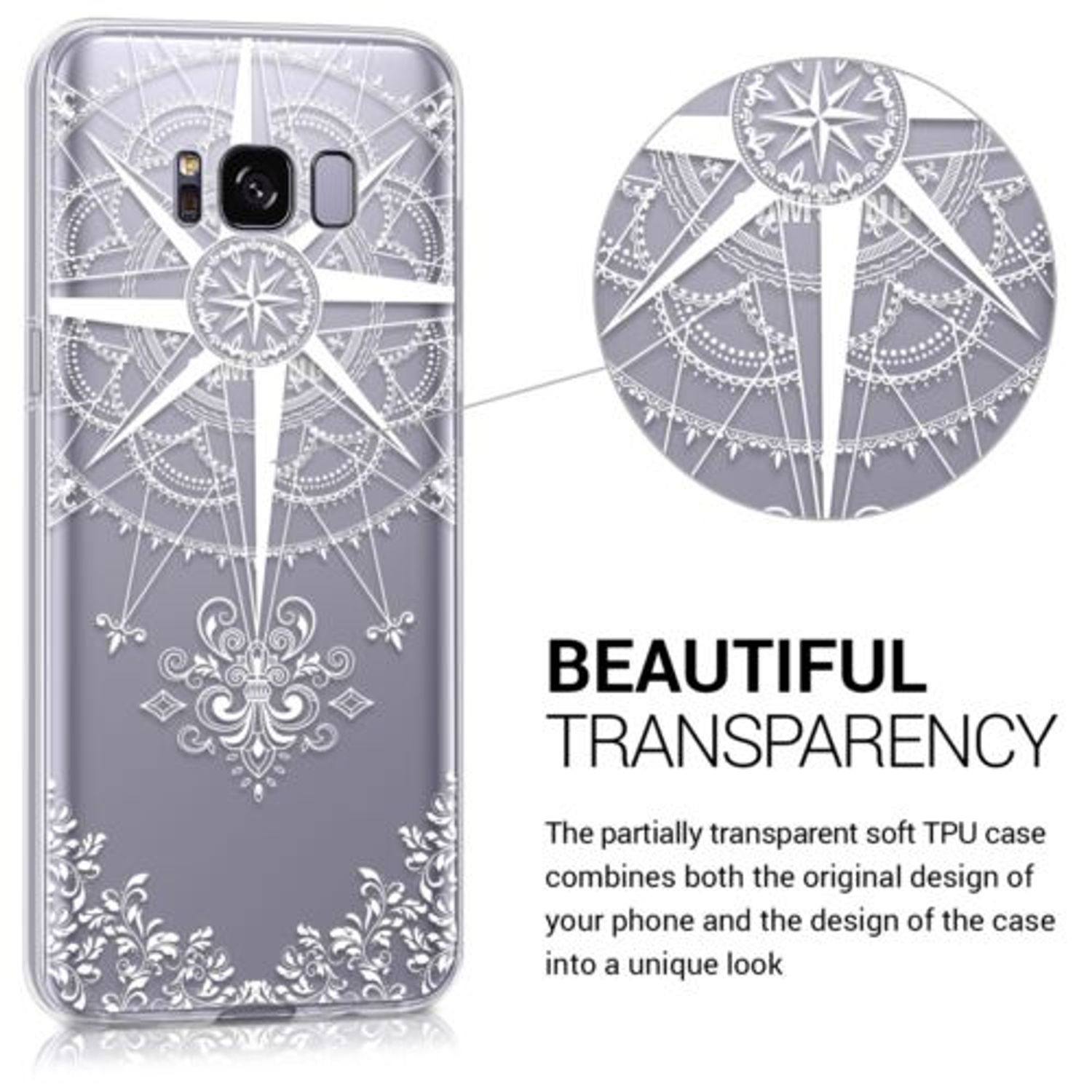 Husa pentru Samsung Galaxy S8, Silicon, Alb, 40977.09 fotografia produsului View 6 L