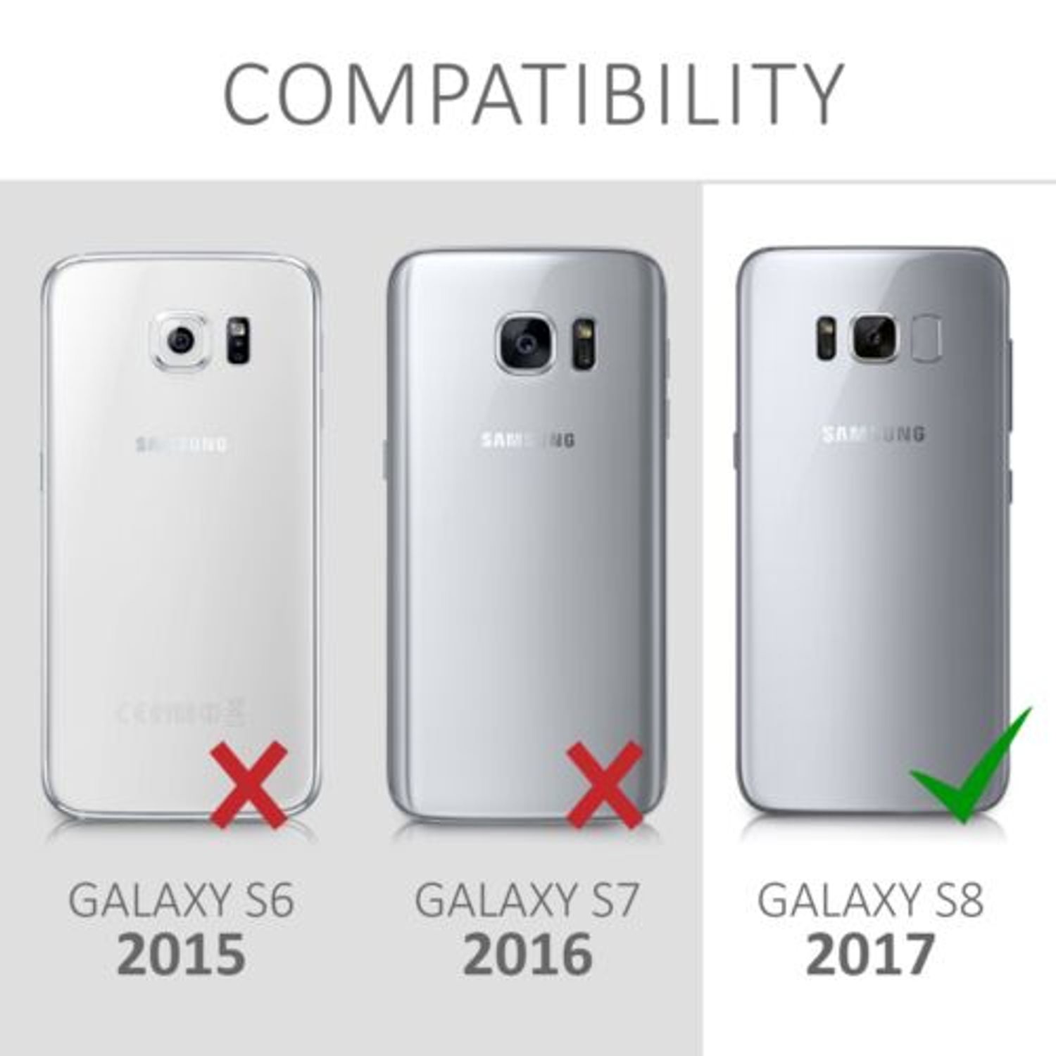 Husa pentru Samsung Galaxy S8, Silicon, Transparent, 40993.03 fotografia produsului View 6 L