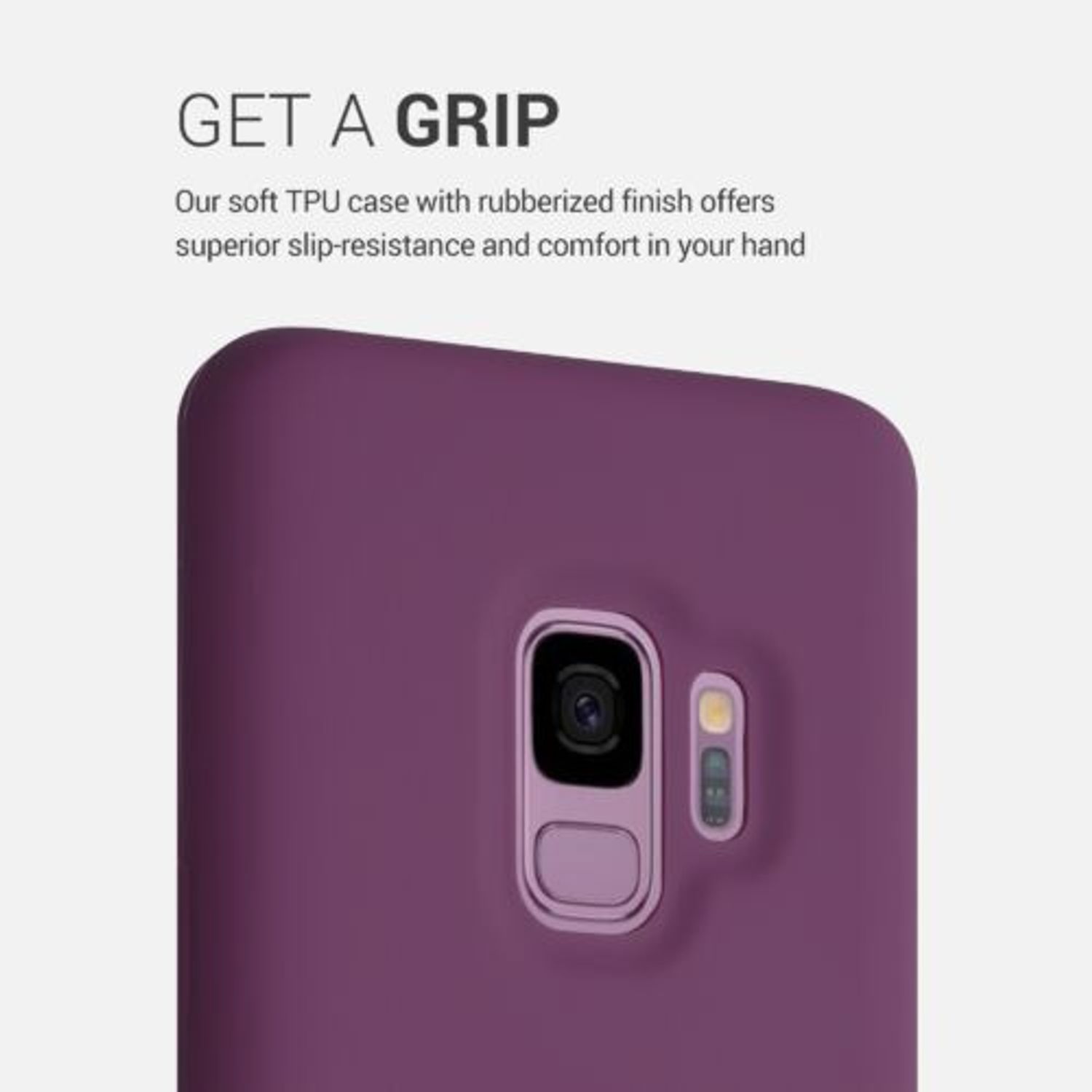 Husa pentru Samsung Galaxy S9, Silicon, Mov, 44182.197 fotografia produsului View 5 L