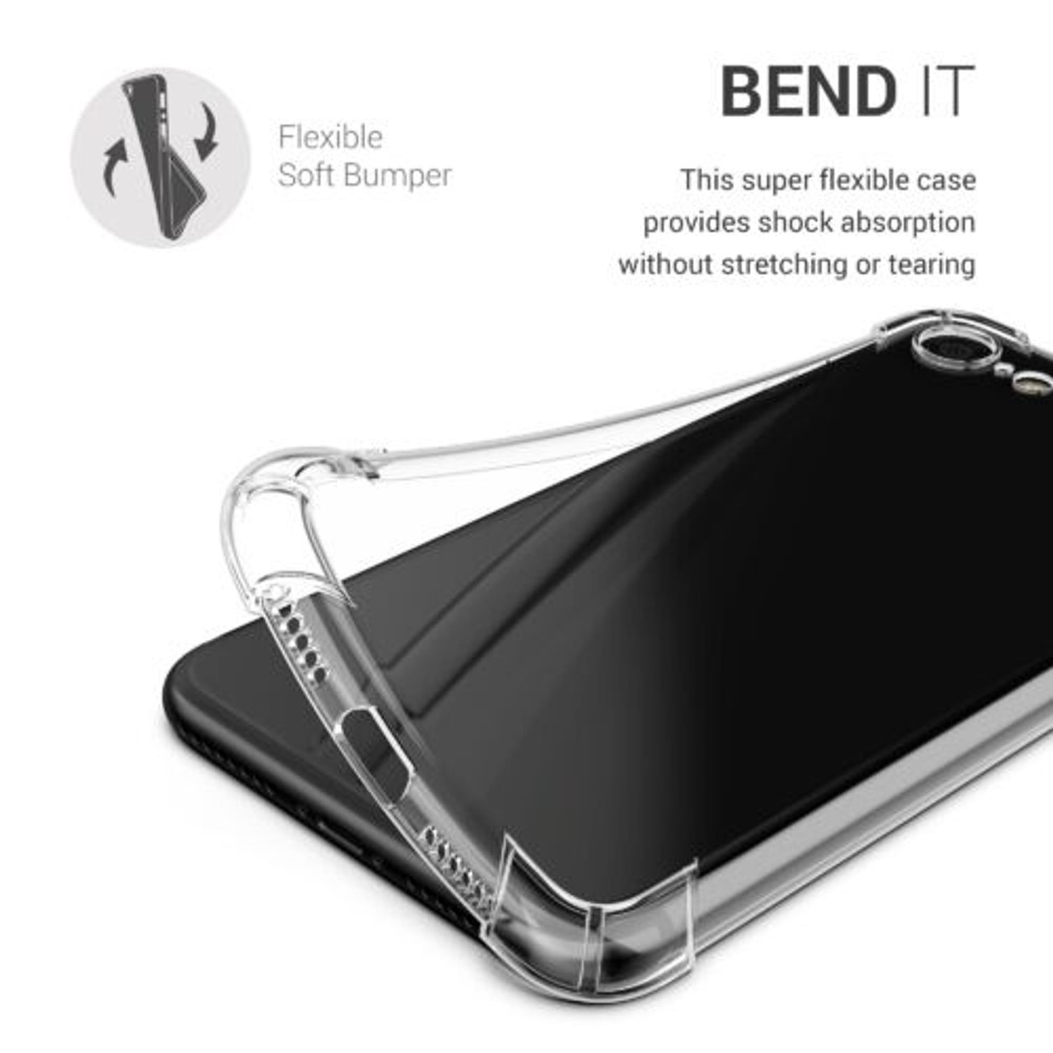Husa pentru iPhone 8/iPhone 7/iPhone SE 2, Silicon, Transparent, 55475.03 fotografia produsului View 16 L